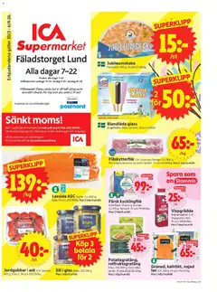 ICA Supermarket - Lund - Förhandsvisning av reklamblad från butik ICA Supermarket aktuell från 30.03.2026