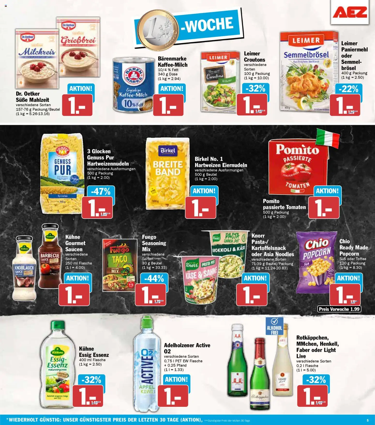 AEZ Prospekt 	 – gültig ab 29.12.2025 | Seite: 5 | Produkte: Tomaten, Knoblauch, Kiwi, Sahne