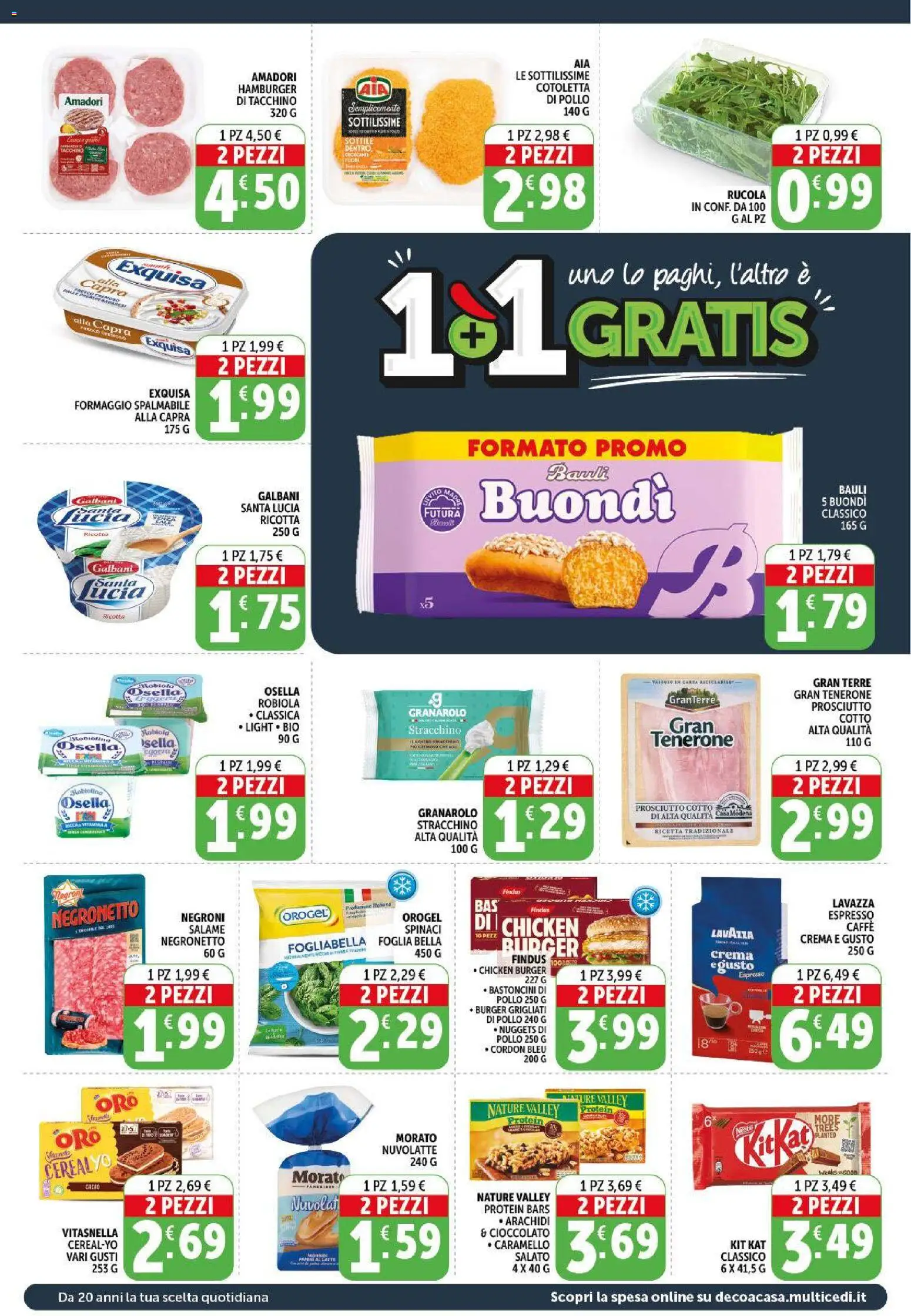 Volantino Decò del 09.04.2026 | Pagina: 2 | Prodotti: Caffè, Cioccolato, Formaggio, Stracchino