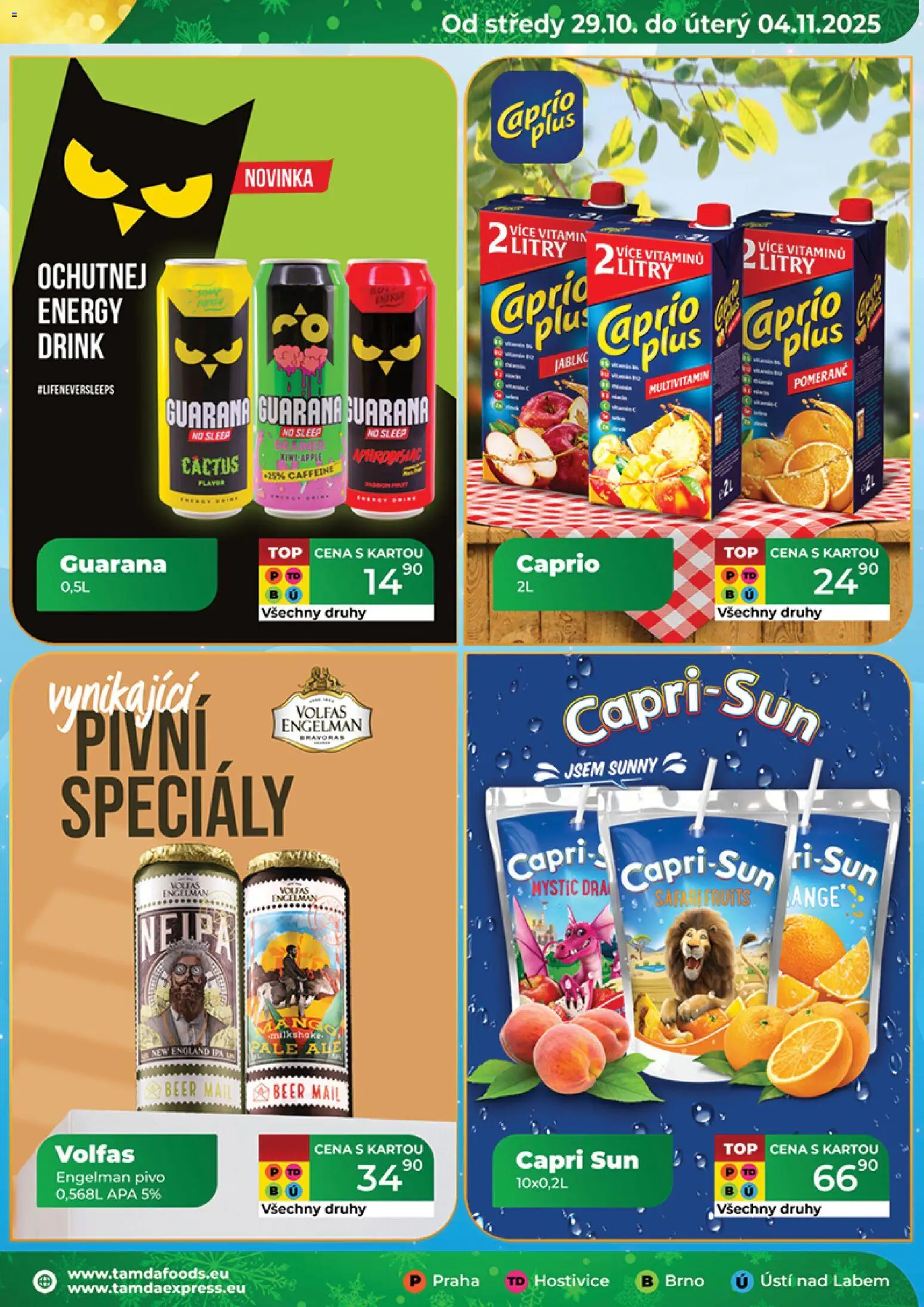 Tamda Foods leták od 29.10.2025 | Strana: 15 | Produkty: Mango, Pivo, Capri Sun