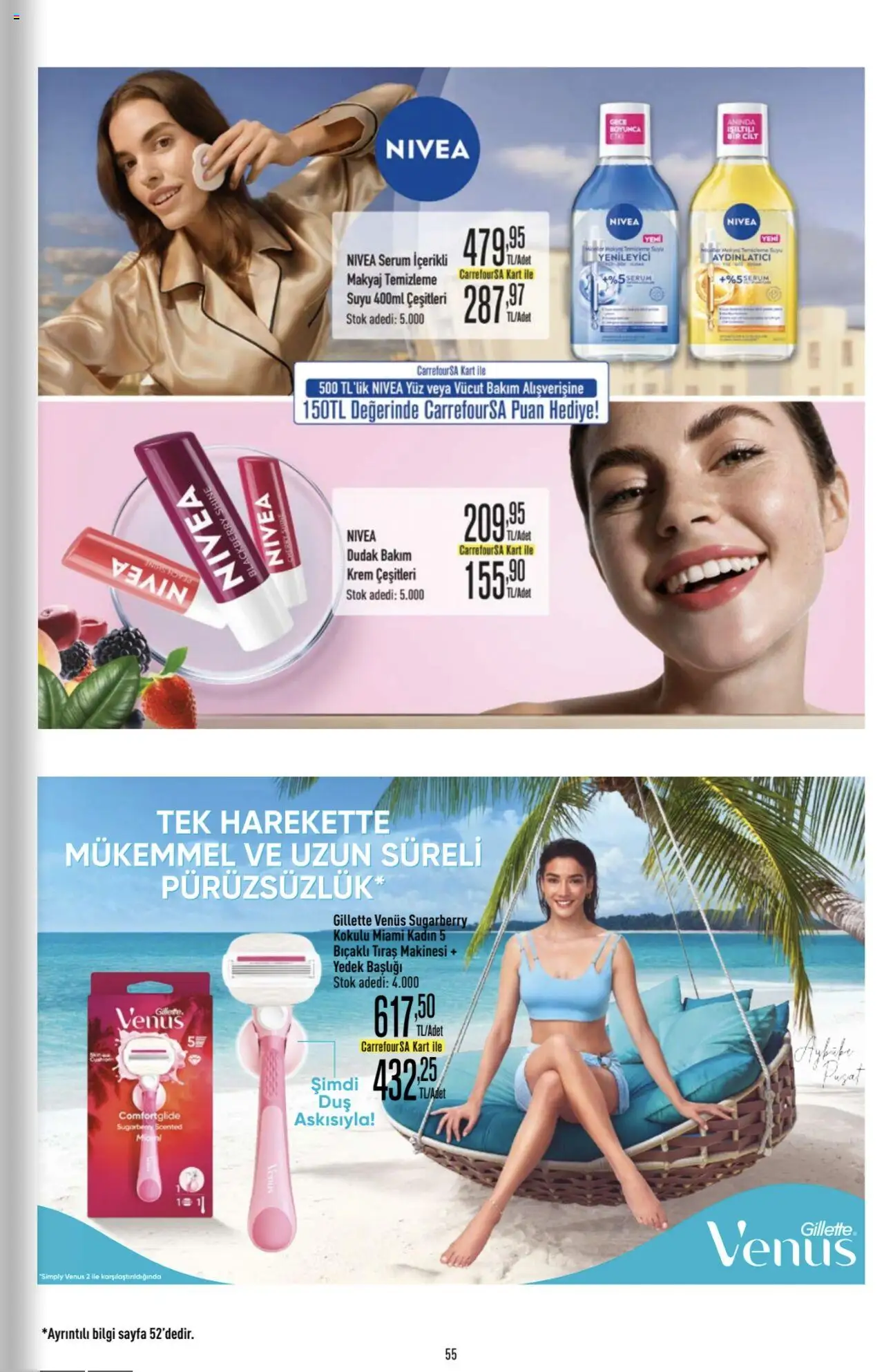 CarrefourSA Katalog - 26.06.2025 tarihinden itibaren geçerlidir | Sayfa: 55 | Ürünler: Krem, Makyaj, Tıraş makinesi