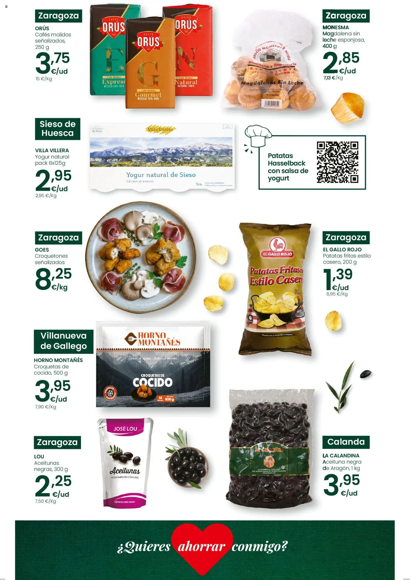 Eroski Quieres ahorrar conmigo │ válido desde el 16.04.2026 | Página: 3 | Productos: Leche, Café, Magdalenas, Panadería