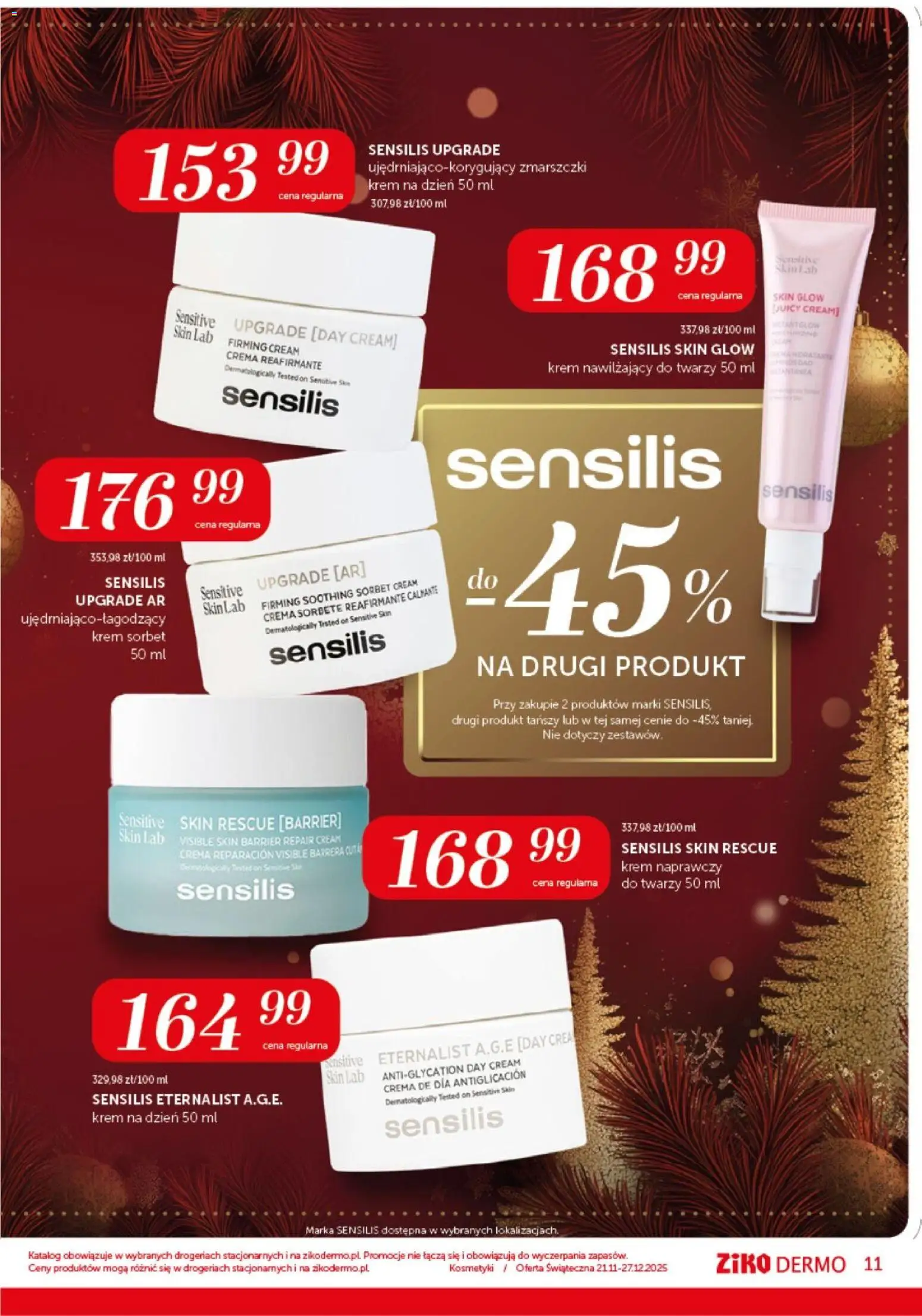 Ziko Gazetka - Insert Świąteczny od 21.11.2025 | Strona: 11 | Produkty: Kosmetyki, Sorbet, Krem