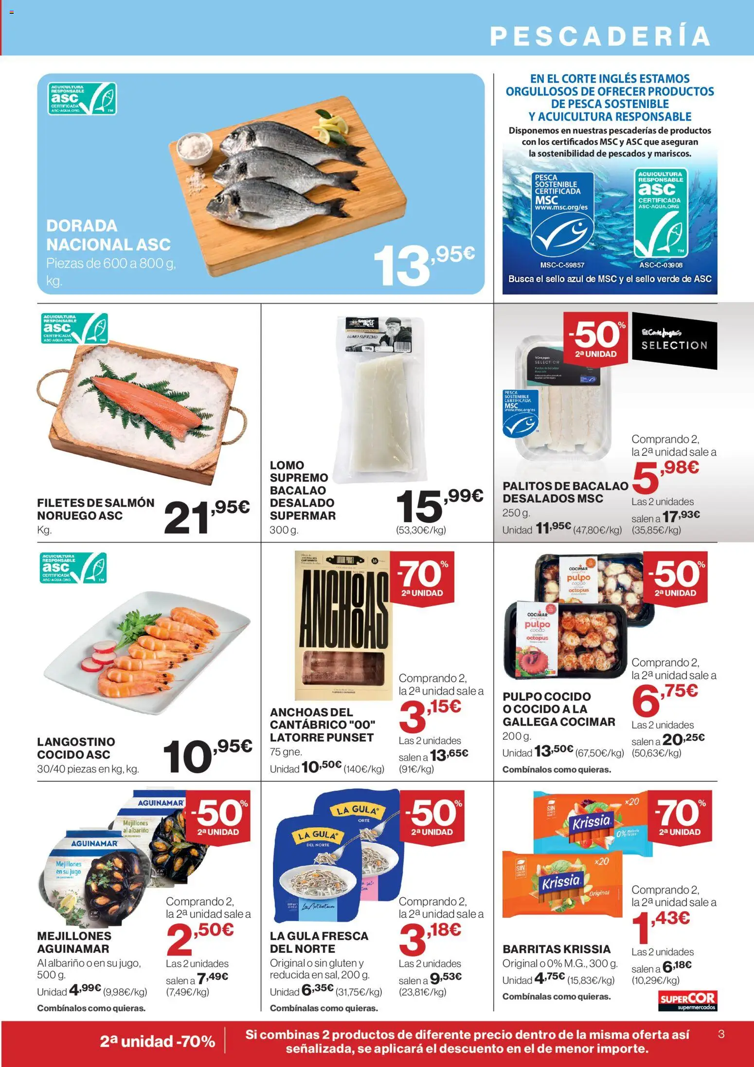 Supercor folleto │ válido desde el 12.03.2026 | Página: 3 | Productos: Jugo, Langostino