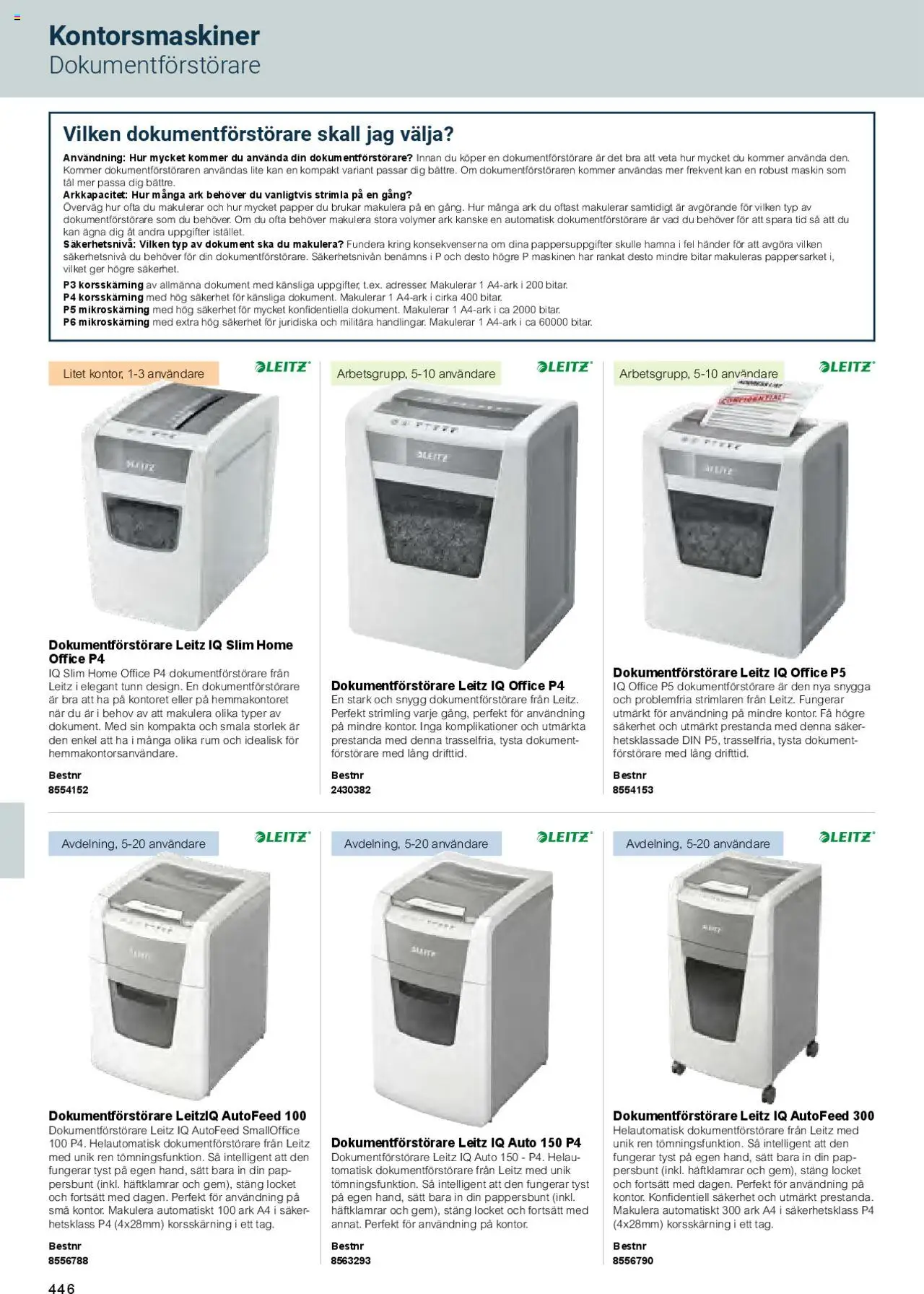 Office Depot reklamblad aktuell från 01.02.2025 | Sida: 448 | Produkter: Papper, Dokumentförstörare