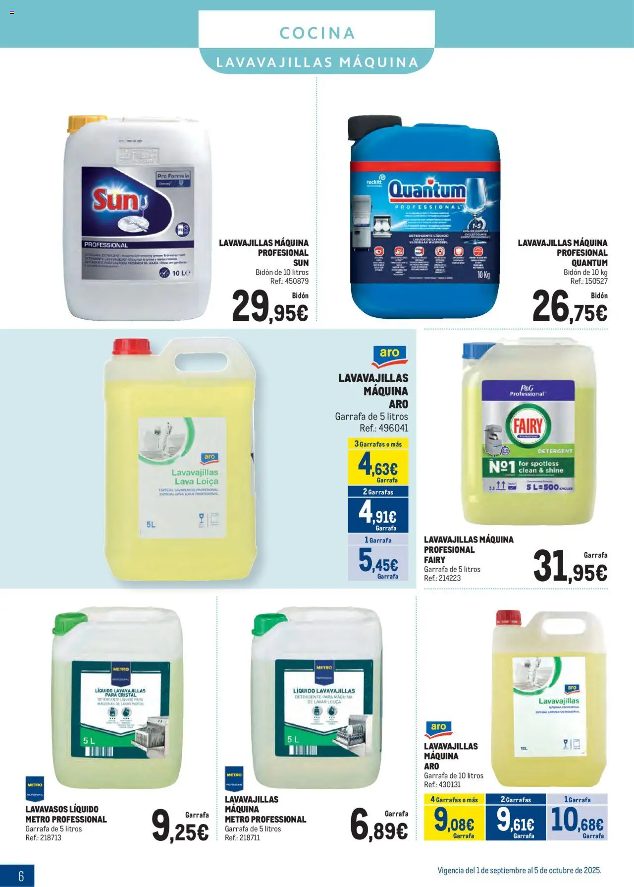 Makro - Especial Limpieza Norte II │ válido desde el 01.09.2025 | Página: 6 | Productos: Detergente, Cocina, Lavavajillas, Sofá