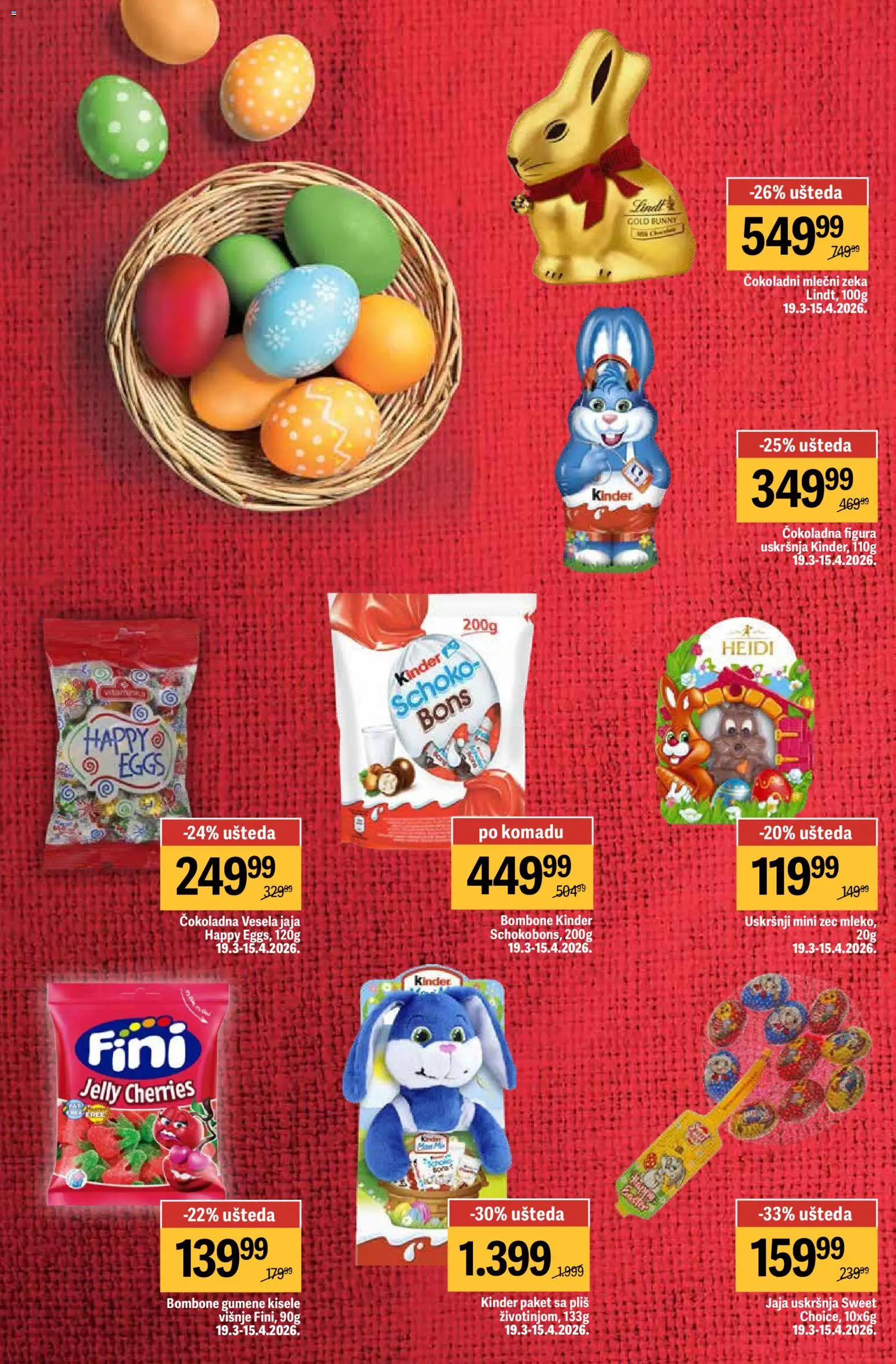 Maxi katalog - važi od 26.03.2026 | Strana: 16 | Proizvode: Bombone, Jaja