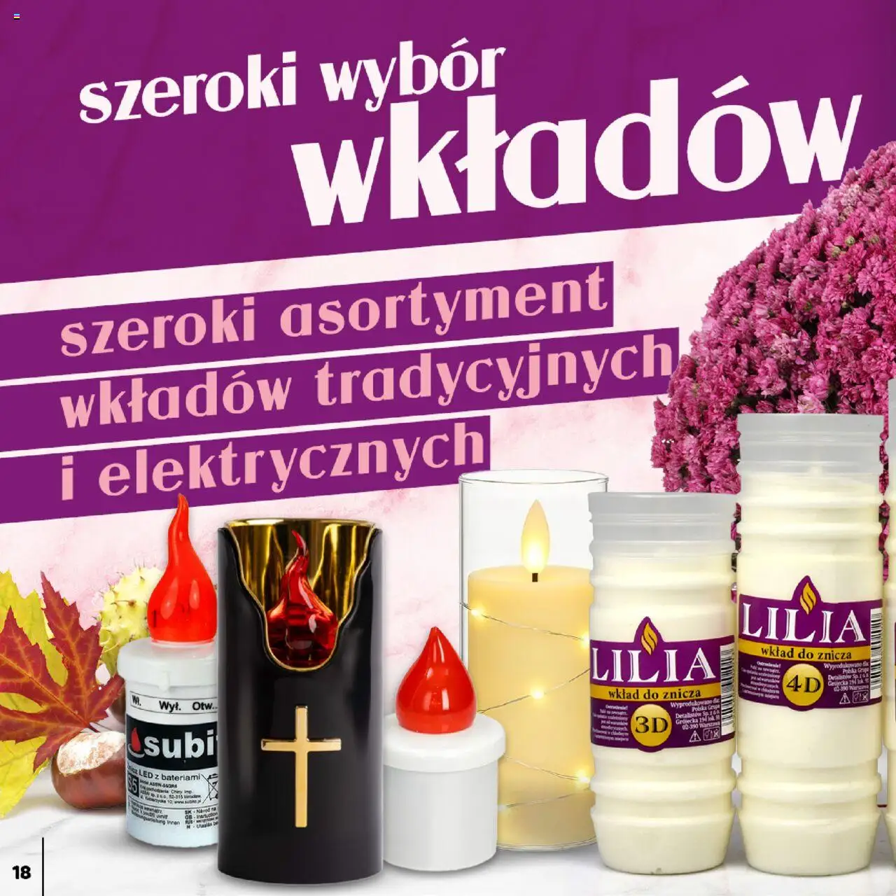 Topaz Gazetka - Znicze wkłady od 29.09.2025 | Strona: 18