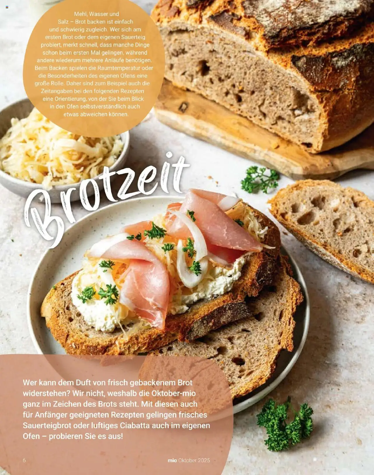 Globus Mio Magazin – gültig ab 01.10.2025 | Seite: 6 | Produkte: Ofen, Duft, Wasser, Brot