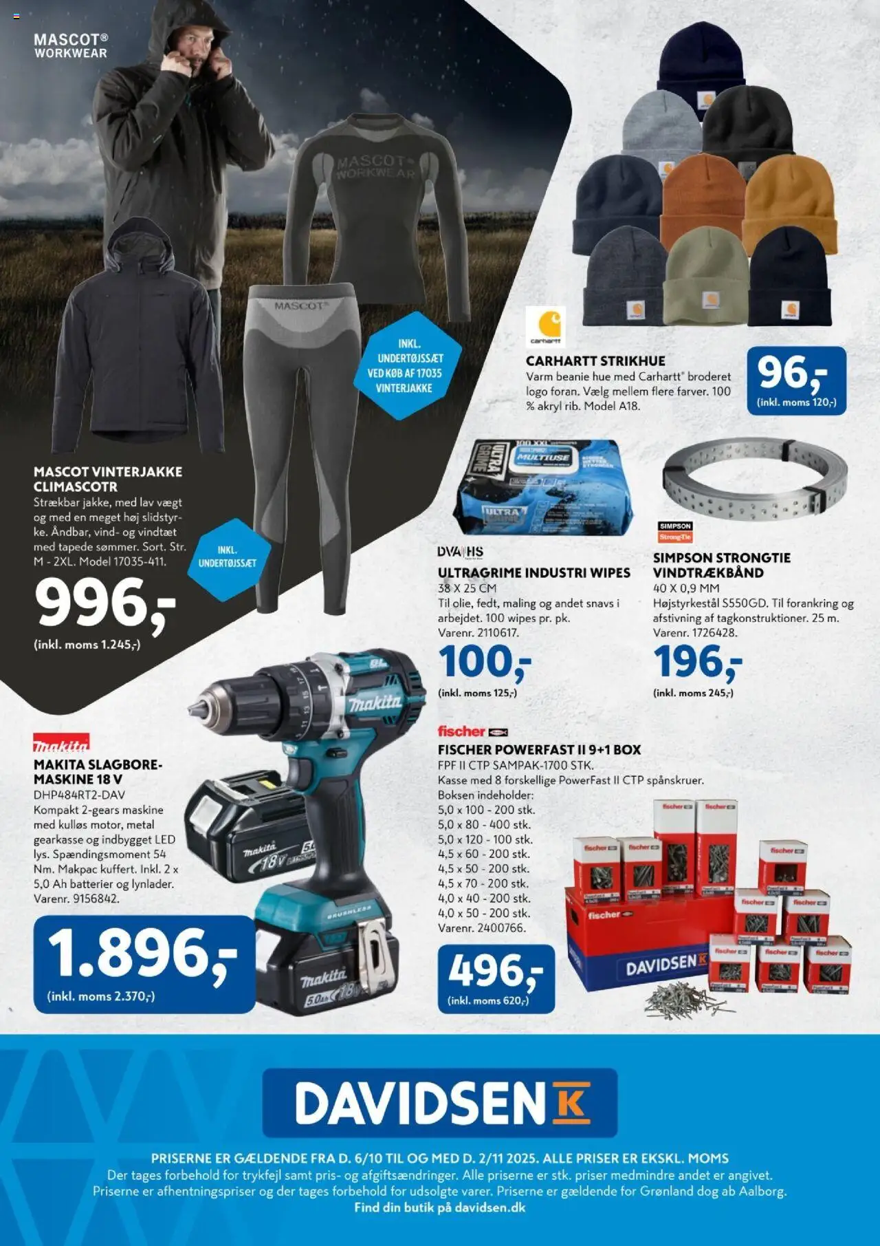 Davidsen tilbudsavis – gyldig fra 06.10.2025 | Side: 32 | Produkter: Batterier, Hue, Maling