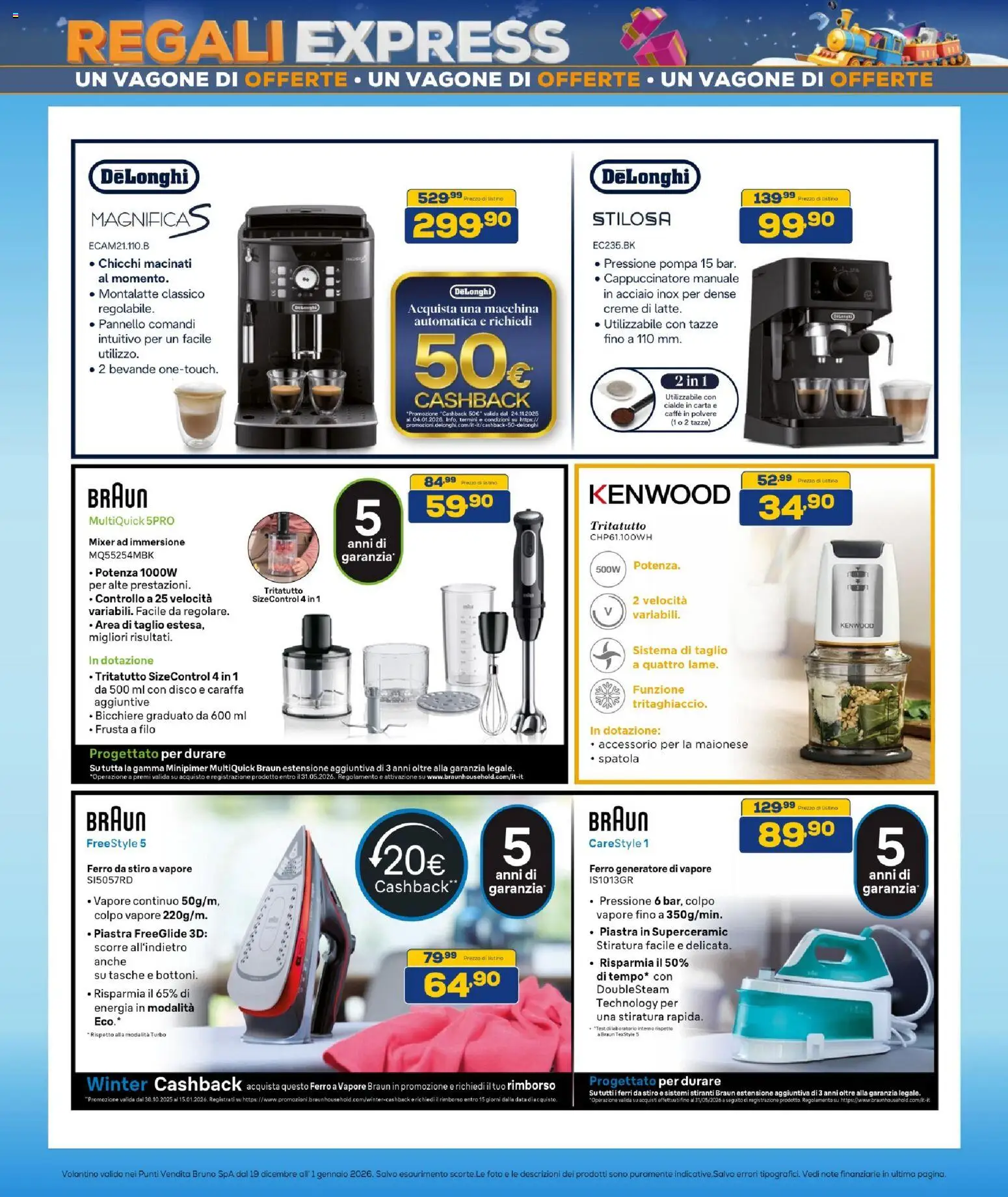 Volantino BRUNO del 19.12.2025 | Pagina: 31 | Prodotti: Caffè, Disco, Ferro da stiro, Mixer