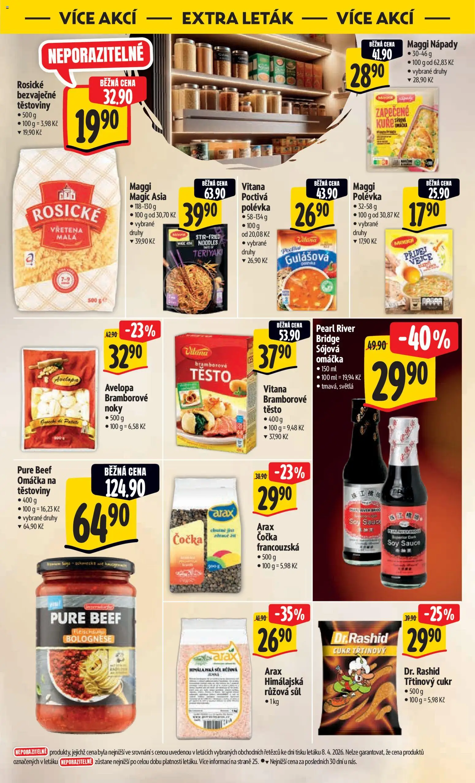 Albert leták - Hypermarket od 15.04.2026 | Strana: 43 | Produkty: Čočka, Těstoviny, Noky, Těsto