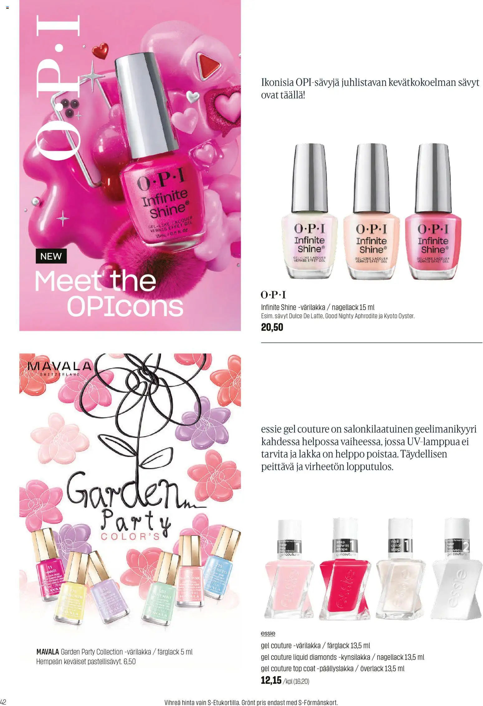 Sokos tarjoukset – voimassa 02.03.2026 alkaen | Sivu: 42 | Tuotteet: Kynsilakka, Lakka