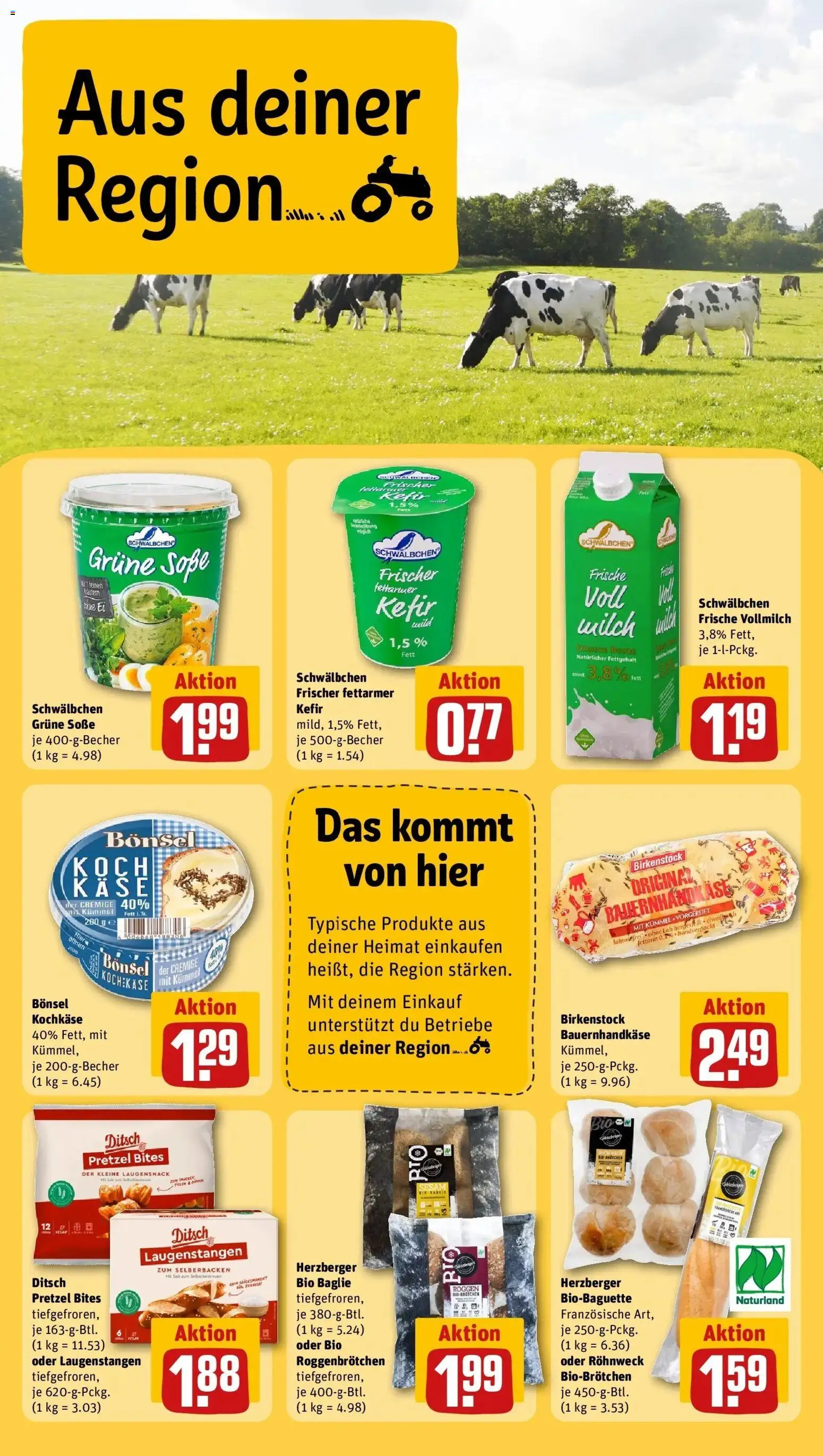 Rewe prospekt Warstein / Belecke	 – gültig ab 22.02.2026 | Seite: 24 | Produkte: Kefir, Baguette, Soße, Salz