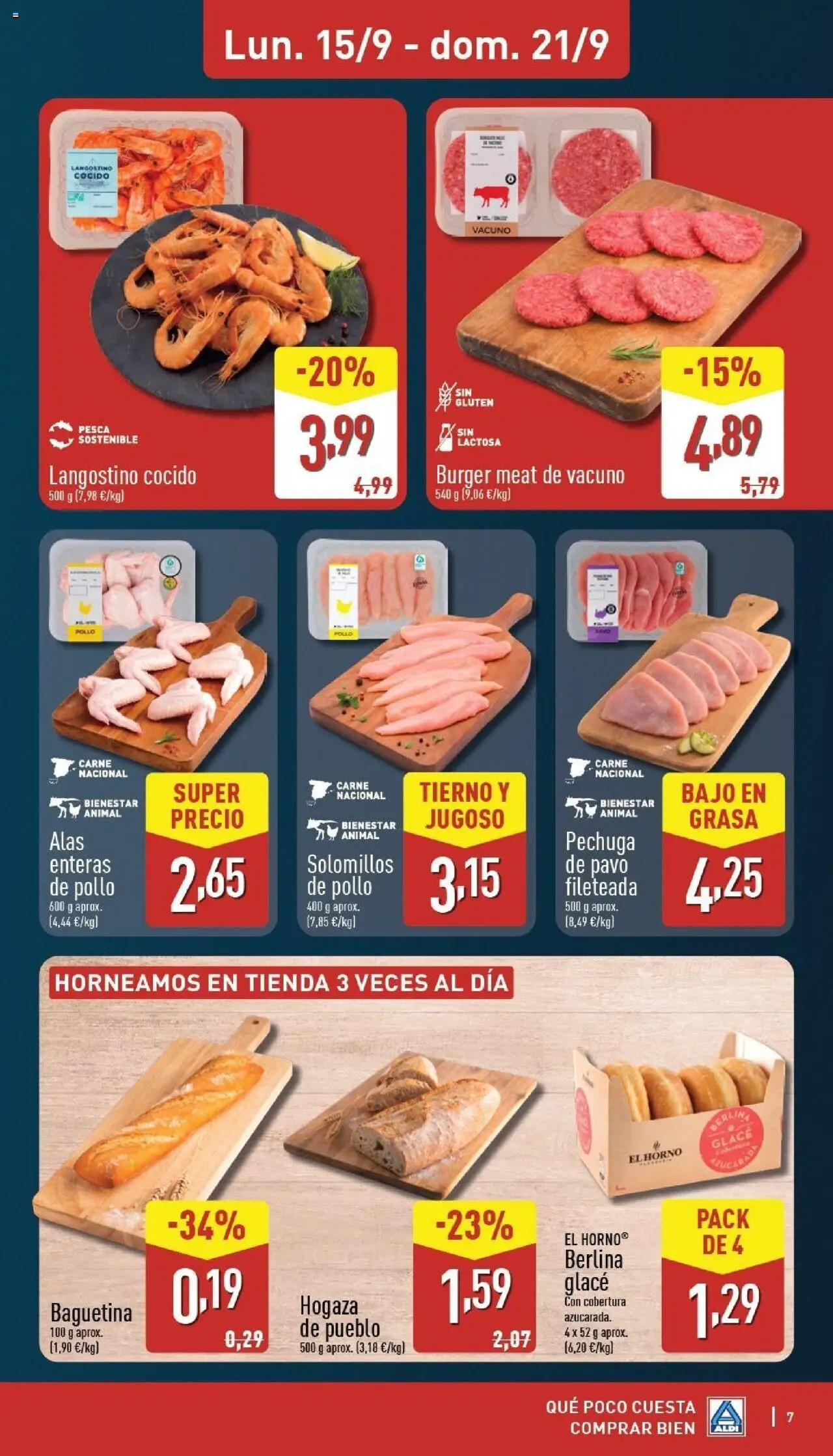 Aldi folleto Baleares │ válido desde el 15.09.2025 | Página: 7 | Productos: El horno, Horno, Langostino