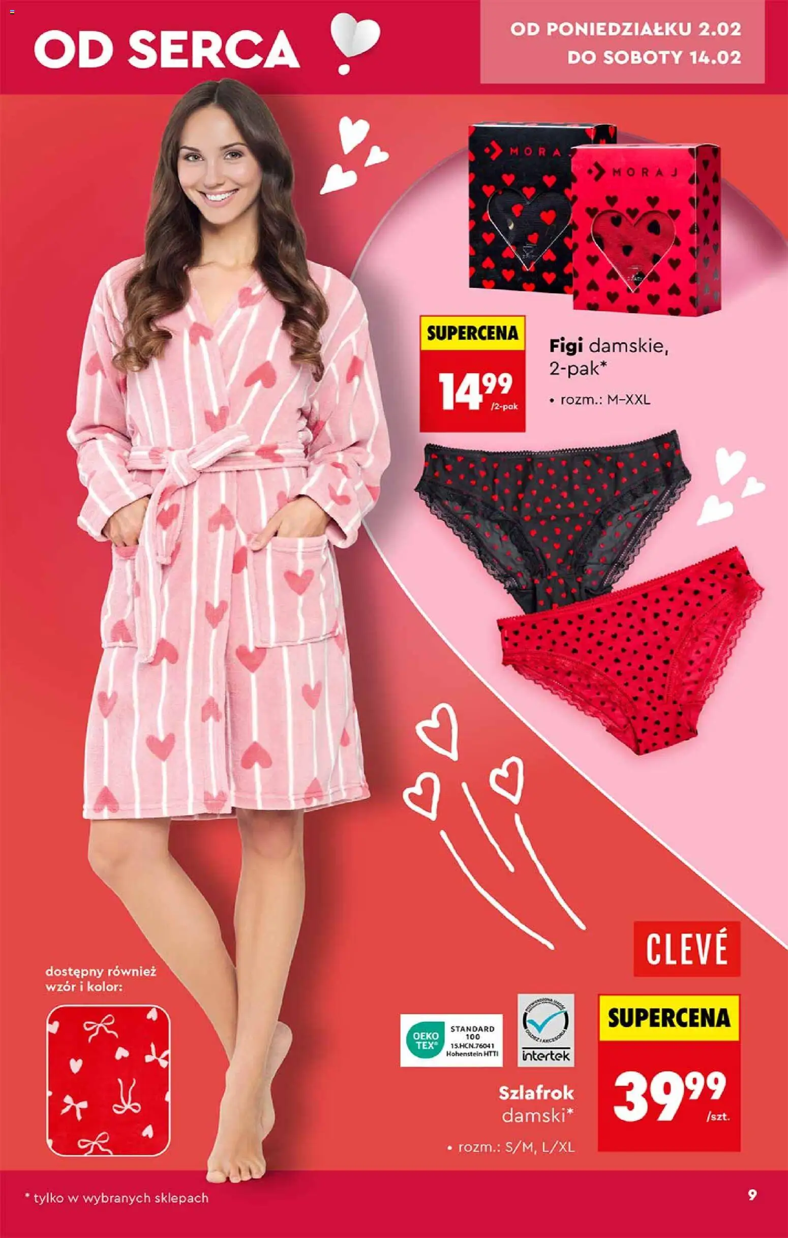 Biedronka gazetka - Hity i inspiracje od 31.01.2026 | Strona: 9 | Produkty: Szlafrok