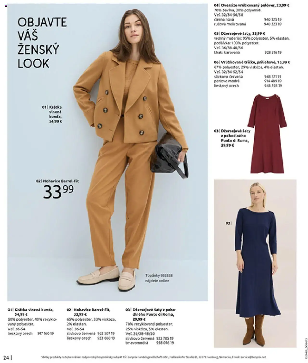 Nové Bonprix akcie – leták je platný od 14.10.2025 | Strana: 26 | Produkty: Šaty, Nohavice