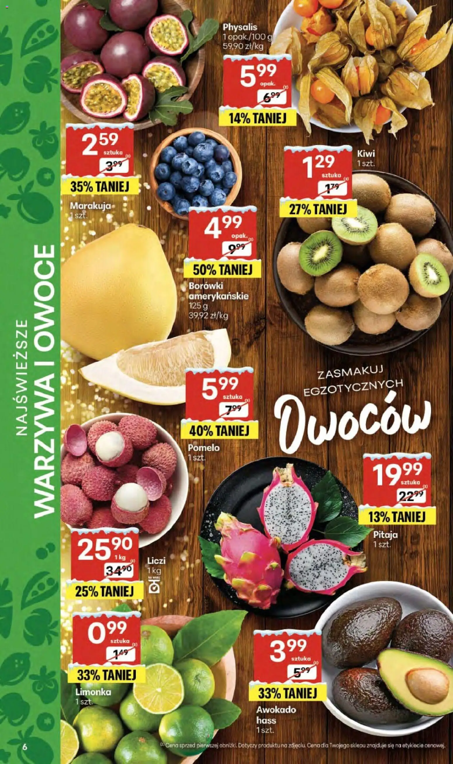 Delikatesy Centrum Gazetka od 29.12.2025 | Strona: 6 | Produkty: Limonka, Kiwi, Warzywa, Owoce