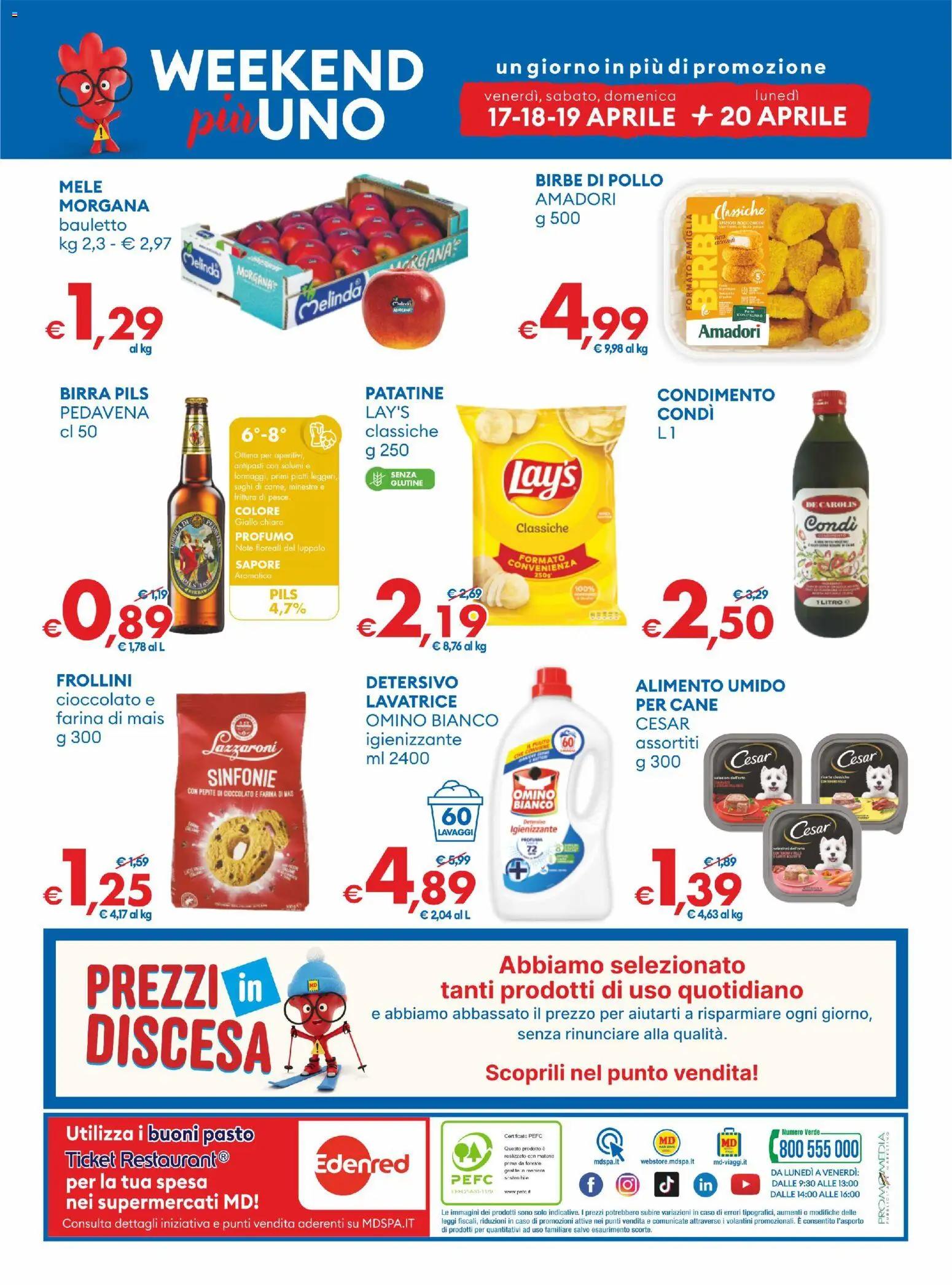 Volantino MD Discount del 07.04.2026 | Pagina: 31 | Prodotti: Birra, Patatine, Farina, Profumo