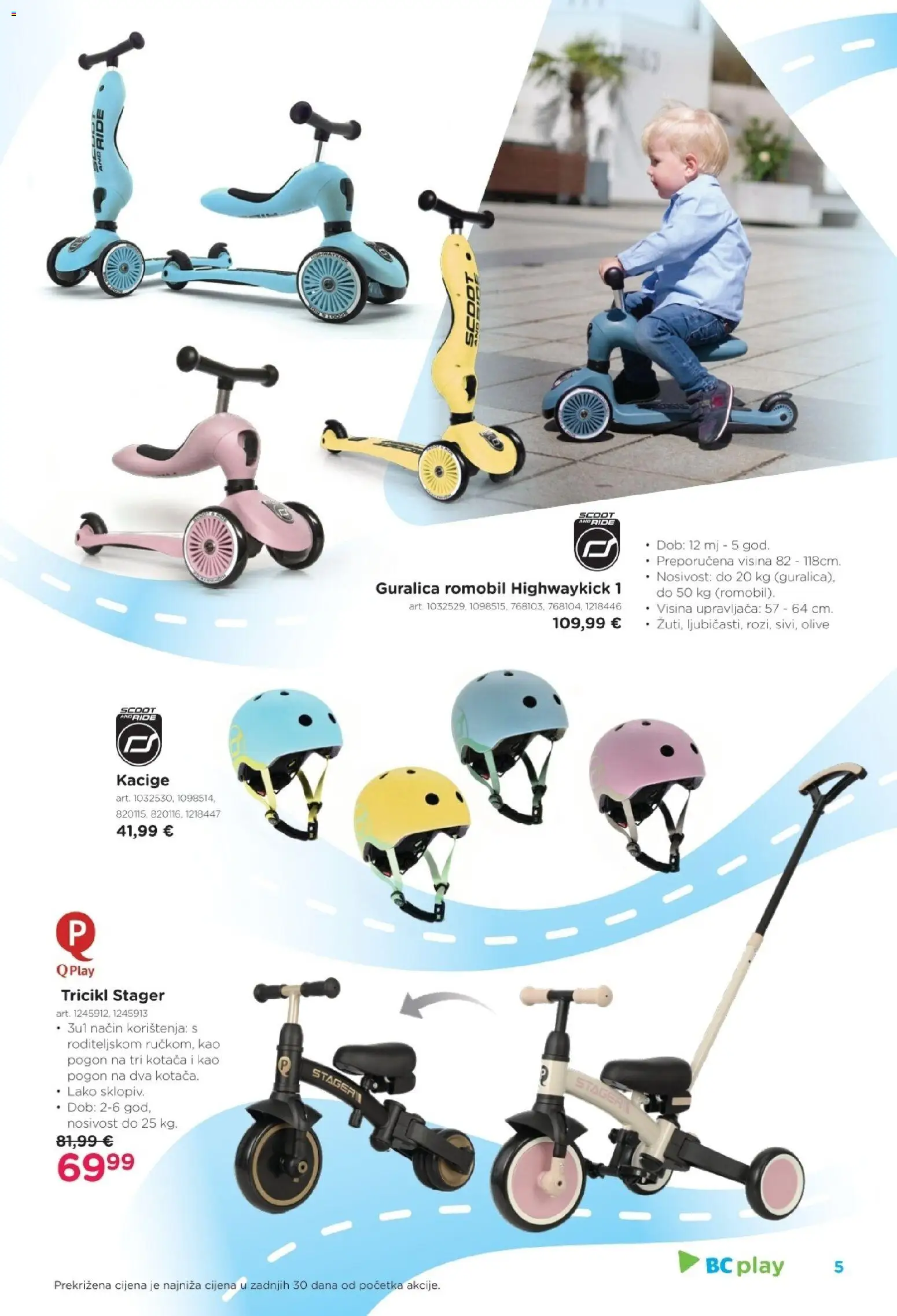 Baby Center katalog | vrijedi od 19.03.2026 | Stranica: 5 | Proizvodi: Romobil