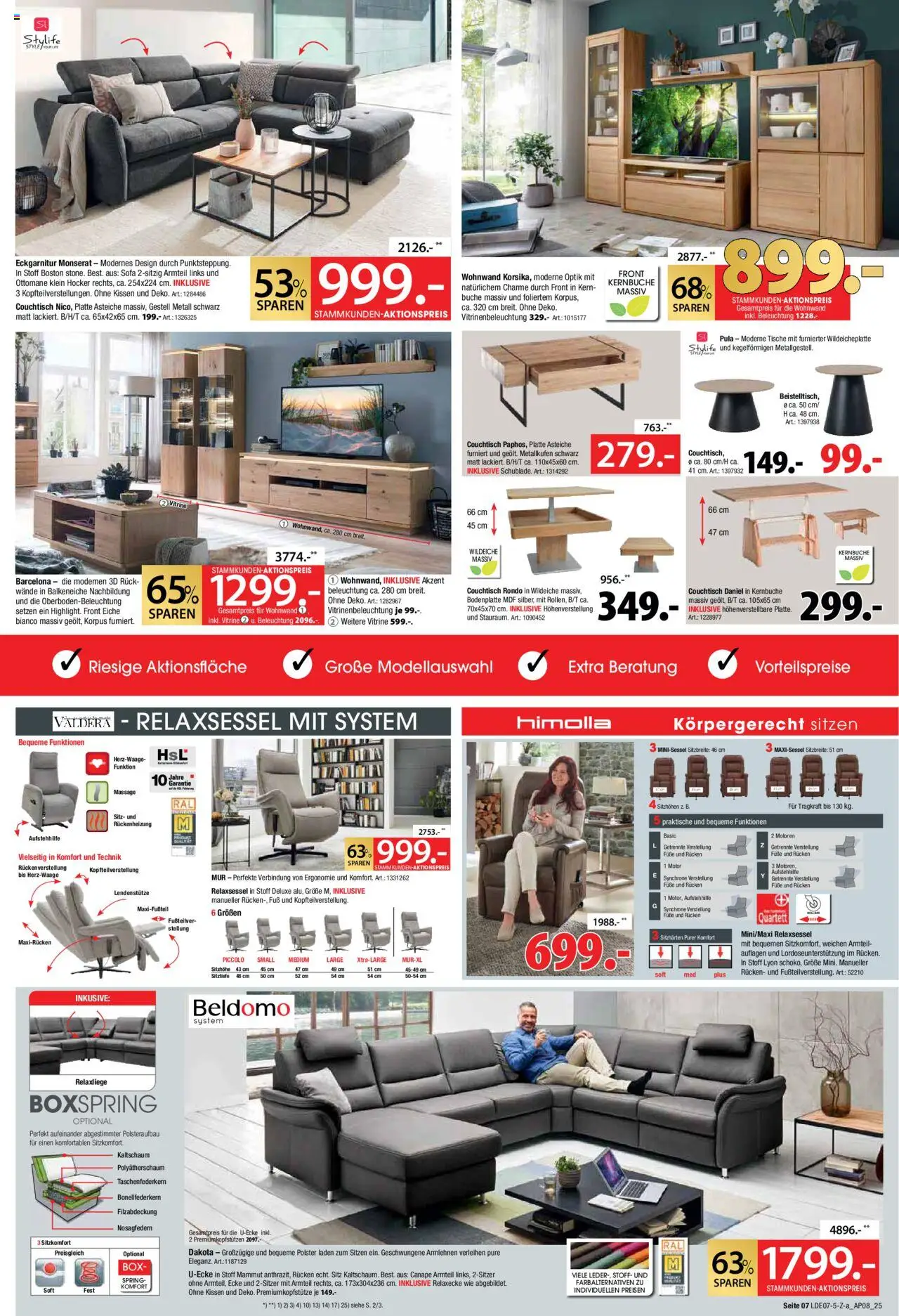 Zurbrüggen Mega- Event - gültig ab dem 21.07.2025 | Seite: 7 | Produkte: Hocker, Relaxsessel, Sofa, Box