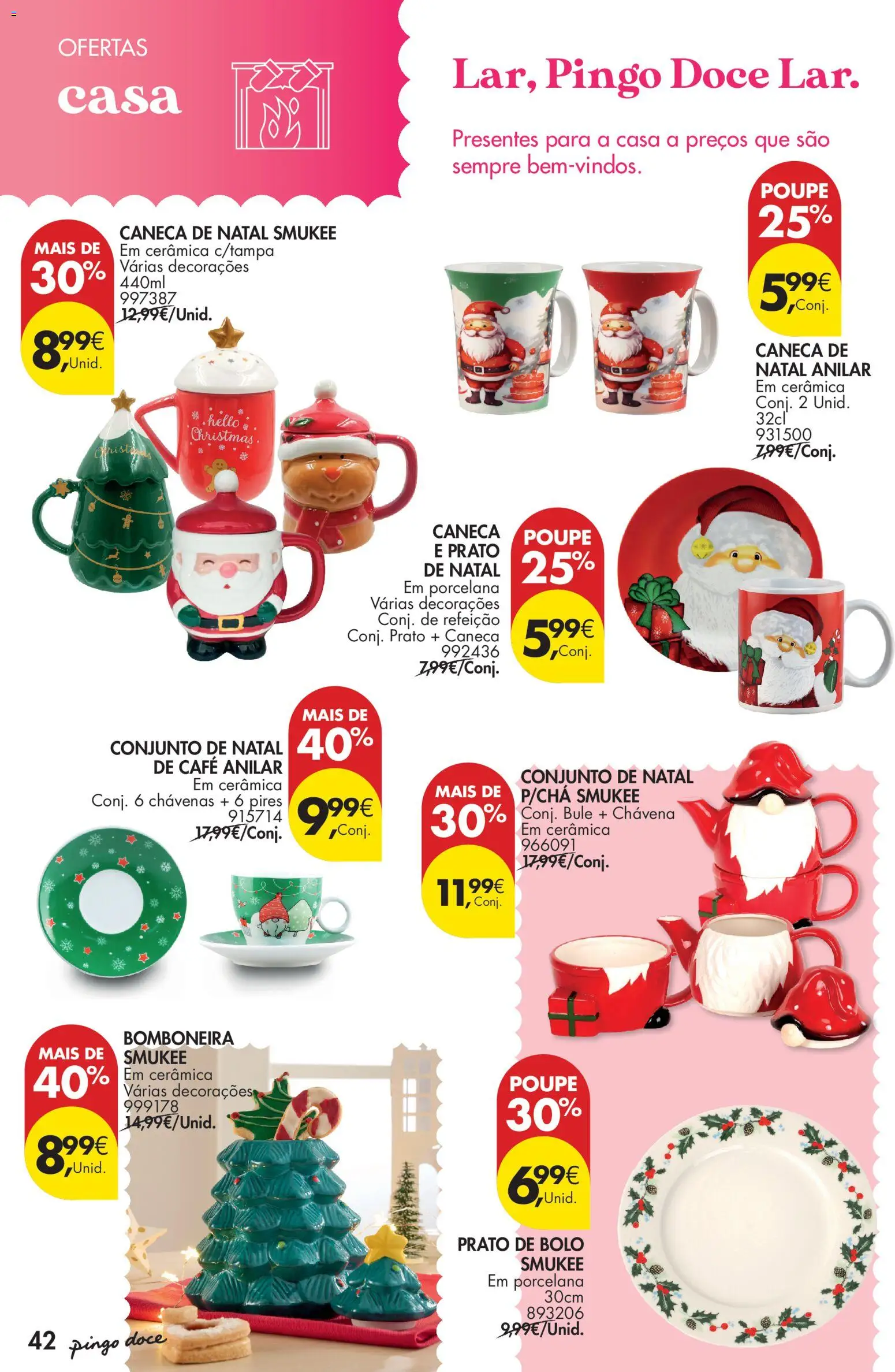 Pingo Doce - Natal │ válido de 11.11.2025 | Página: 42 | Produtos: Bolo, Caneca, Chávenas, Café