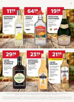 Stokrotka Gazetka - Oferta alkoholowa od 11.09.2025 | Strona: 3 | Produkty: Miód, Miód pitny, Amaretto, Alkohol