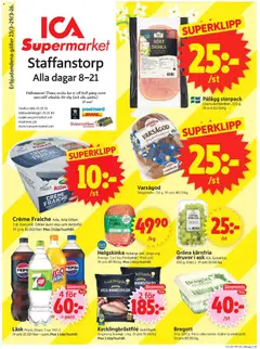 ICA Supermarket - Staffanstorp - Förhandsvisning av reklamblad från butik ICA Supermarket aktuell från 23.03.2026