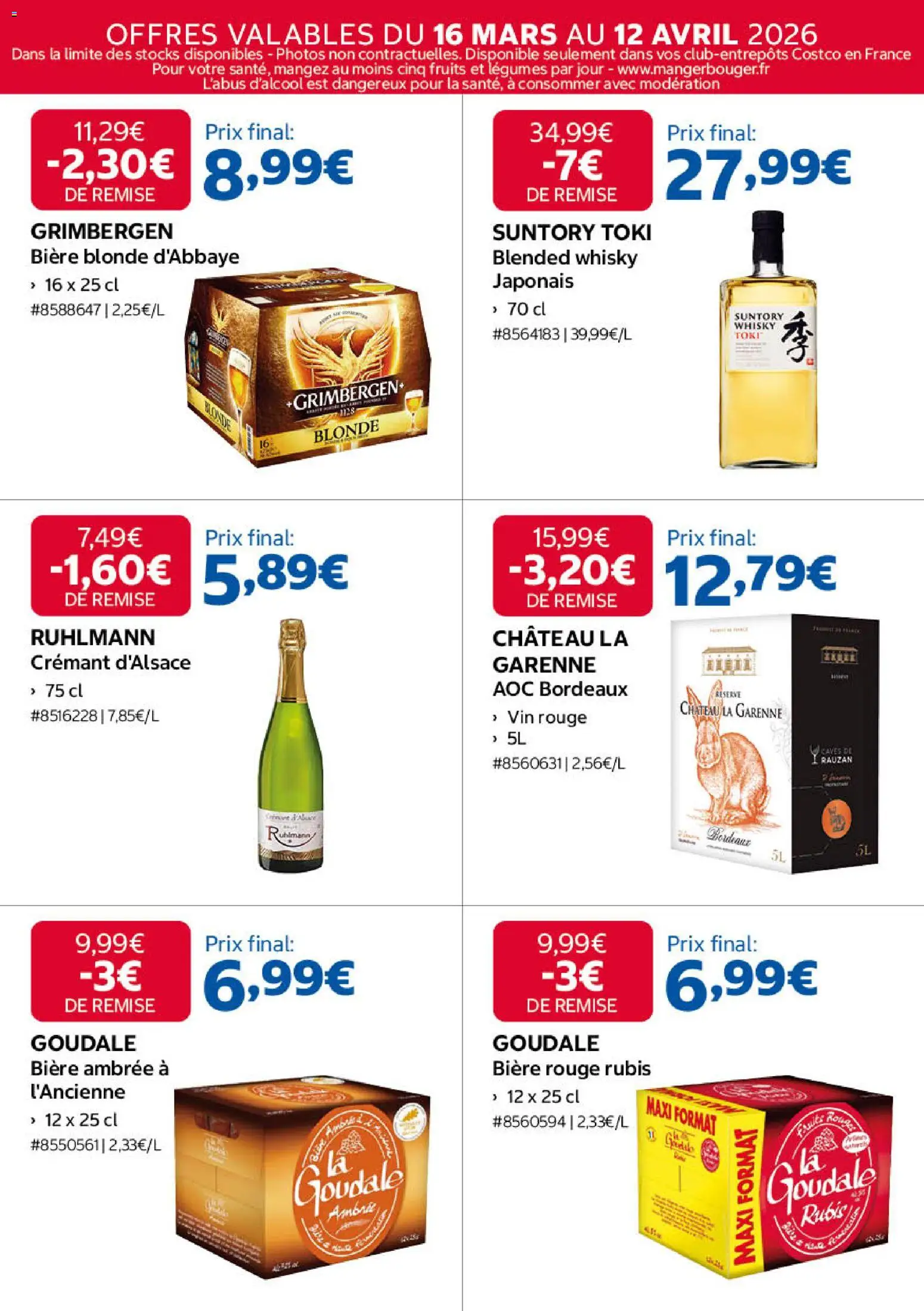 {H1} | Page: 6 | Produits: Goudale, Crémant, Vin, Bière