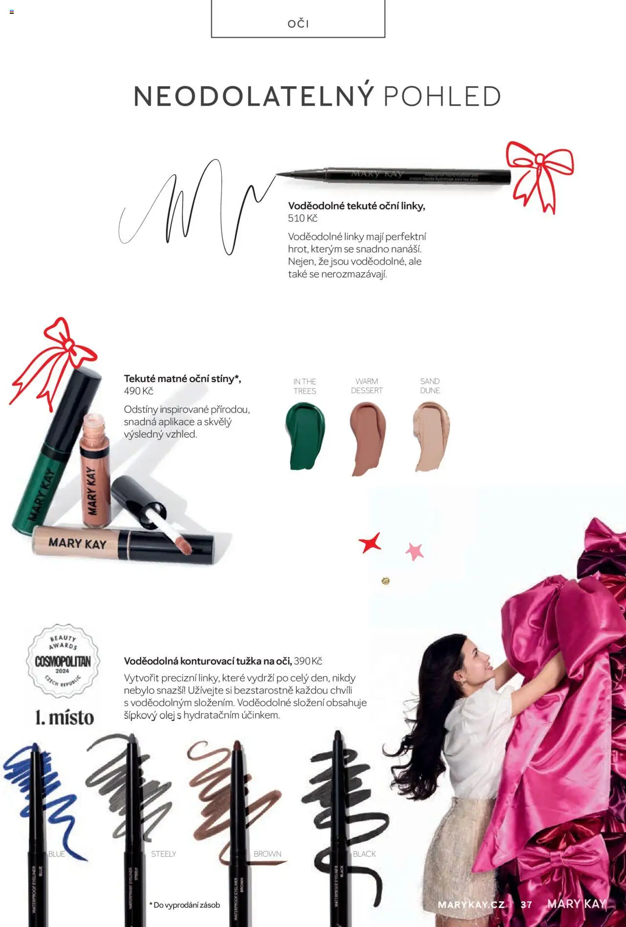 Mary Kay kniha o kráse od 01.10.2025 | Strana: 37 | Produkty: Olej, Tužka, Oční stíny