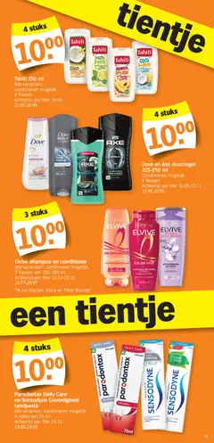 Elvive shampoo en conditioner, Alle varianten*, combineren mogelijk 3 flessen van 150-250 ml - Voorbeeld van een folder van Albert Heijn, geldig van 02.02.2026 | Pagina: 21