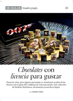 JAMES BOND MINI MILK CHOCOLATE COLLECTION, A collection of James Bond themed mini milk chocolates. │ válido desde el 27.06.2025 | Página: 86 | Productos: Chocolate