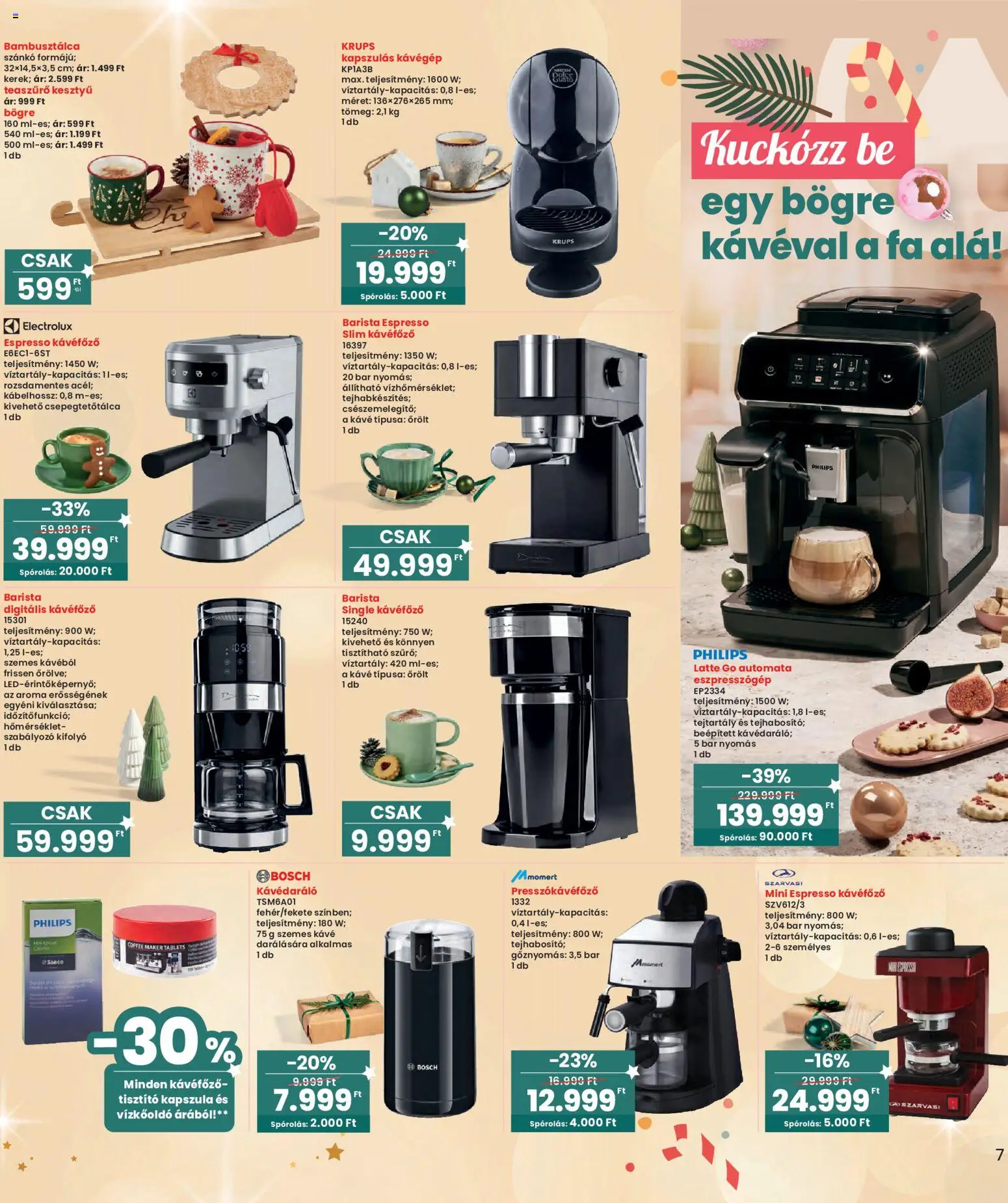 Interspar akciós ujság - amely érvényes a következő dátumtól: 30.10.2025 | Oldal: 7 | Termékek: Kesztyű, Kávéfőző, Bögre, Szemes kávé