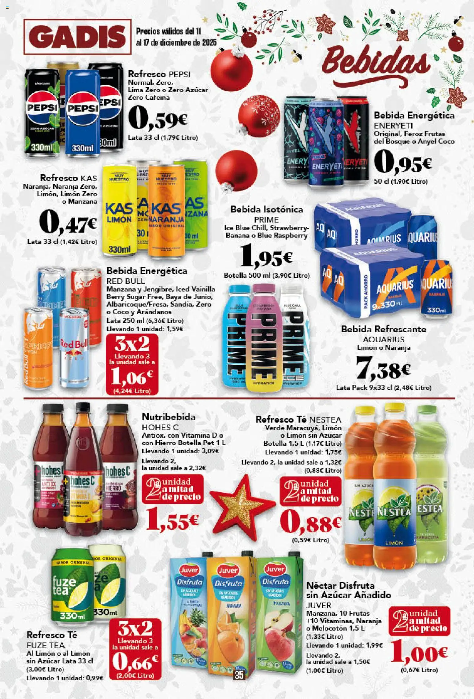 Gadis - folleto │ válido desde el 11.12.2025 | Página: 35 | Productos: Lima, Τυρόπιτα, Té, Néctar