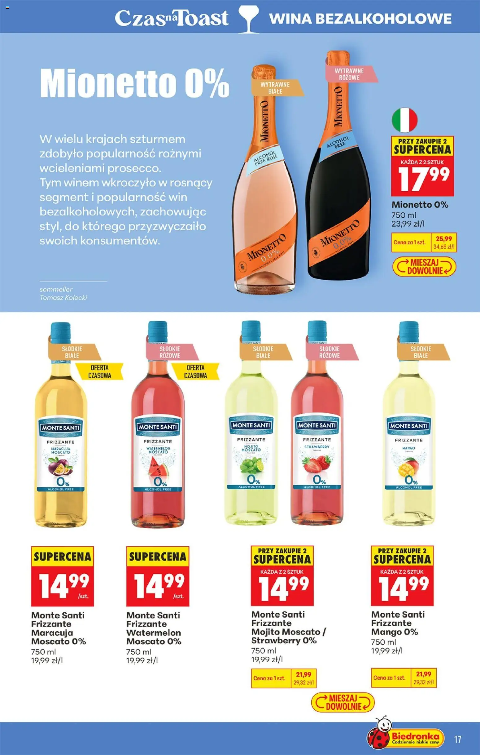 Biedronka gazetka - Czas na toast od 20.04.2026 | Strona: 17