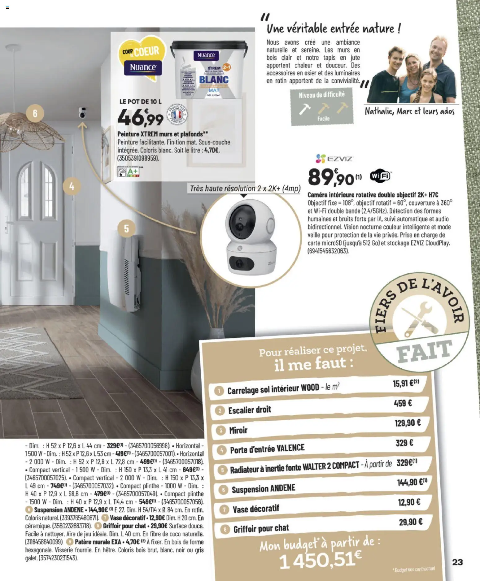 {H1} | Page: 23 | Produits: Plinthe, Porte, Suspension, Radiateur