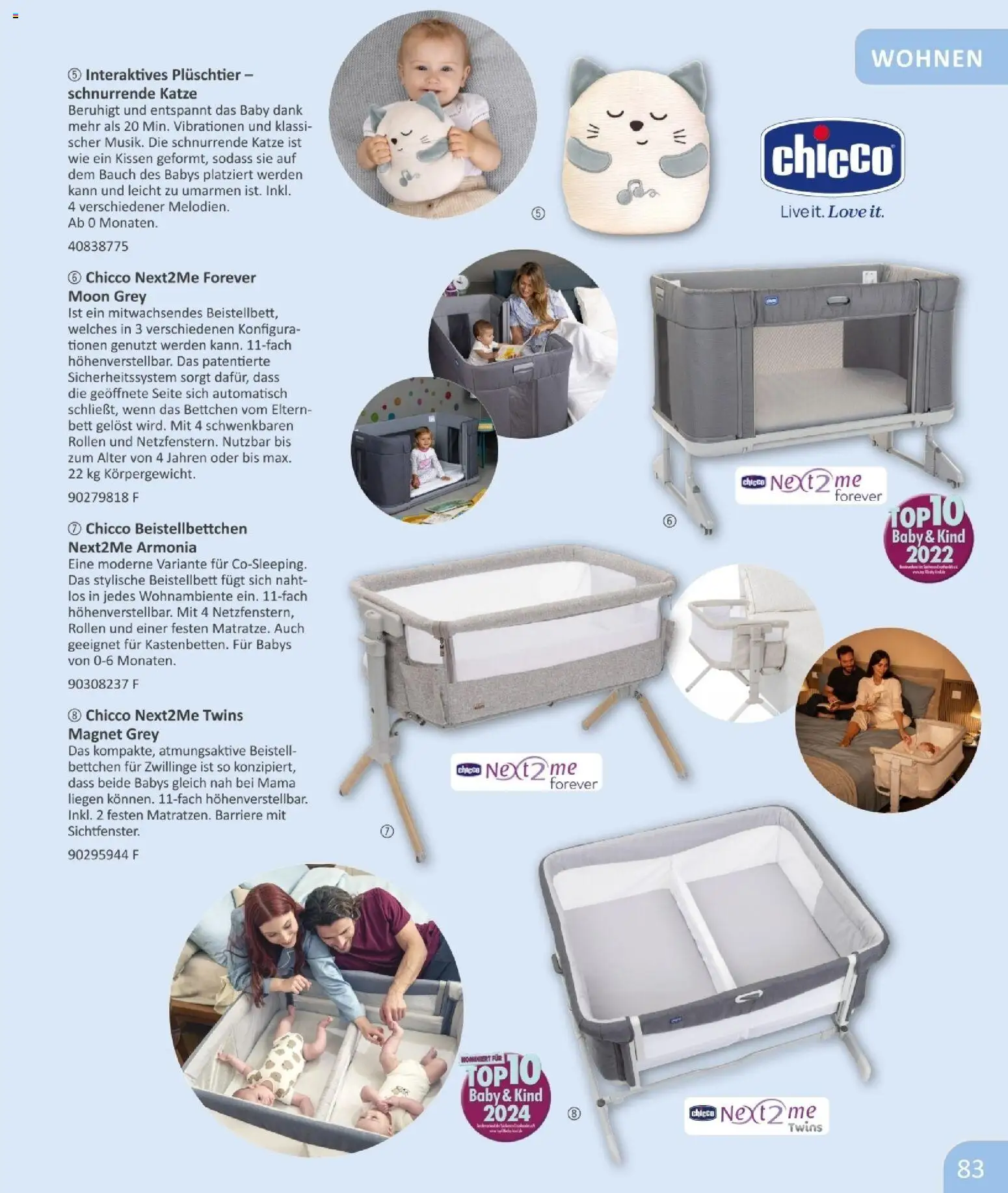 Vedes  Babykatalog  – gültig ab 01.01.2026 | Seite: 83 | Produkte: Bett, Kissen