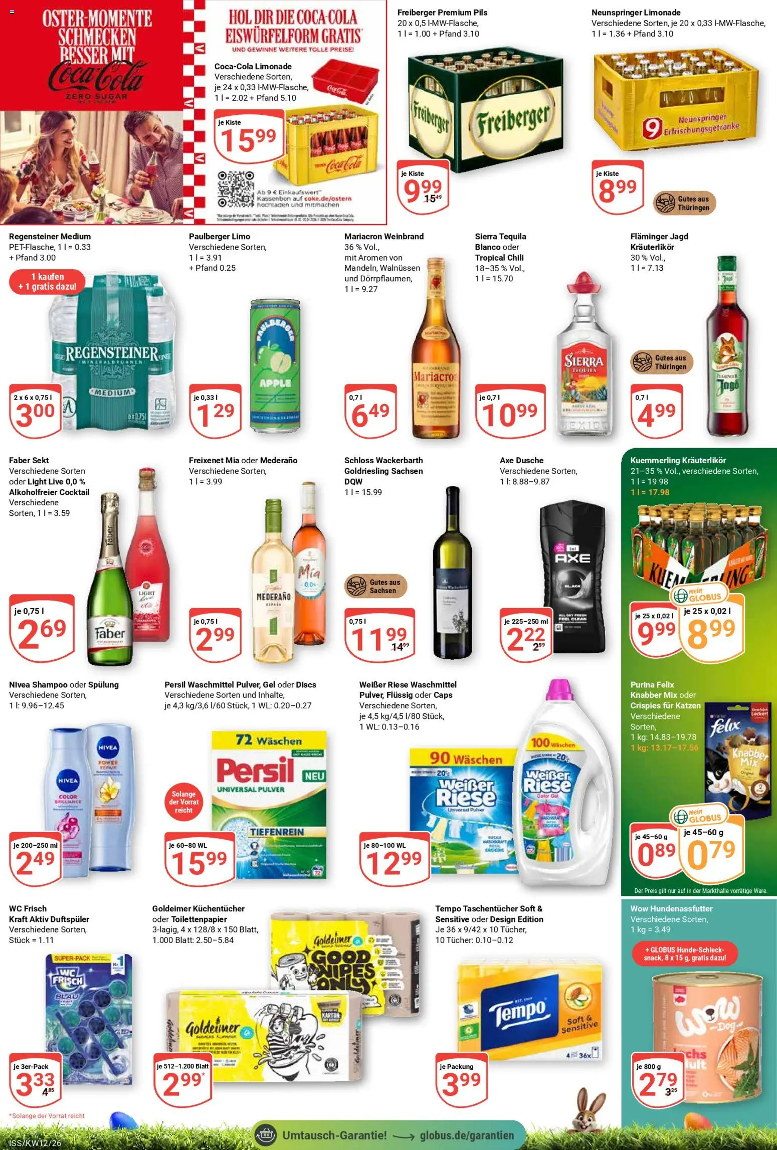 Globus Prospekt 	 – gültig ab 16.03.2026 | Seite: 3 | Produkte: Coca cola, Limonade, Apple, Tempo