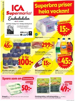 ICA Supermarket - Enskededalen - Förhandsvisning av reklamblad från butik ICA Supermarket aktuell från 27.10.2025