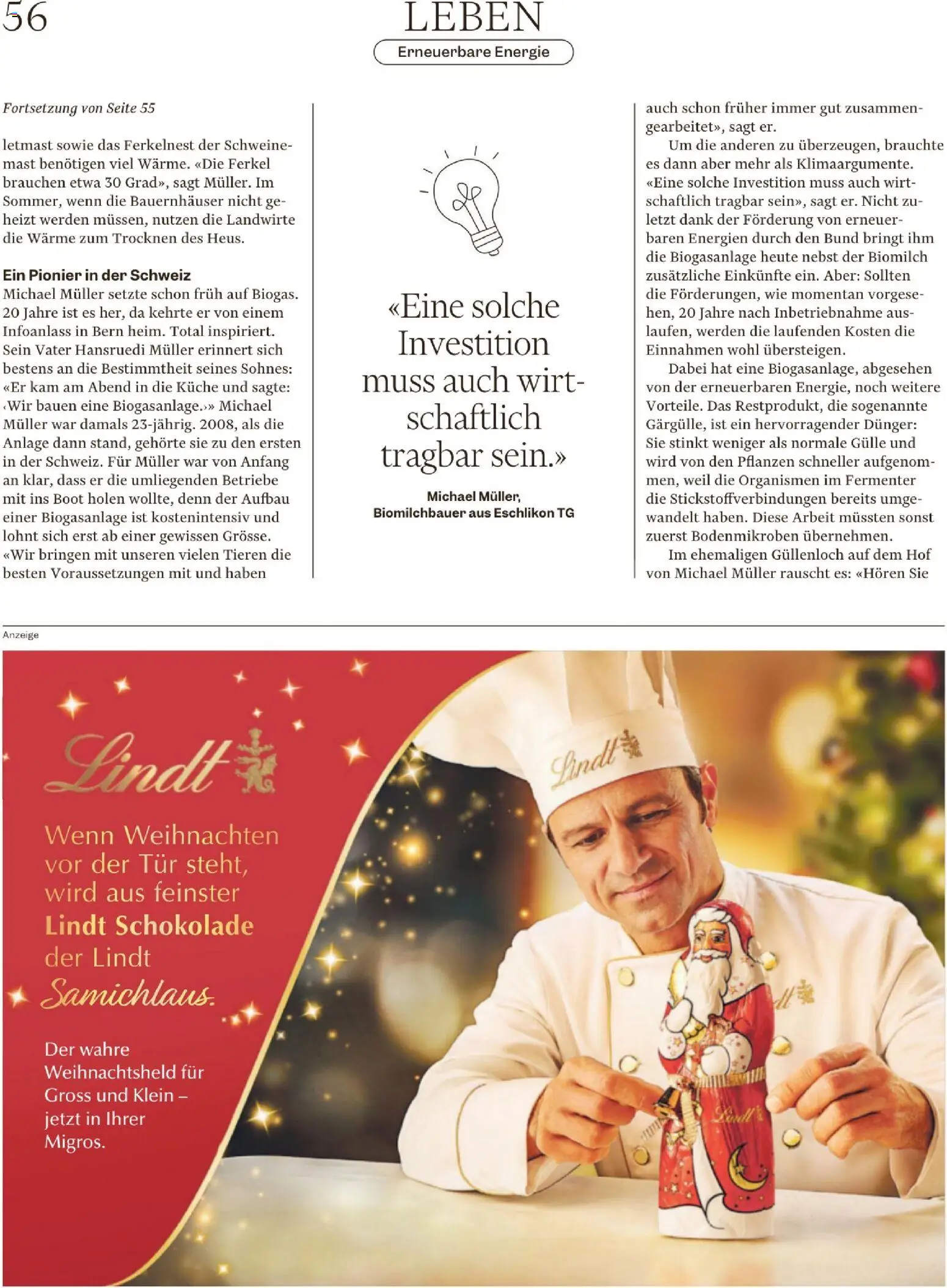 Migros Magazin – gültig ab 02.12.2025 | Seite: 56 | Produkte: Schokolade, Fermenter