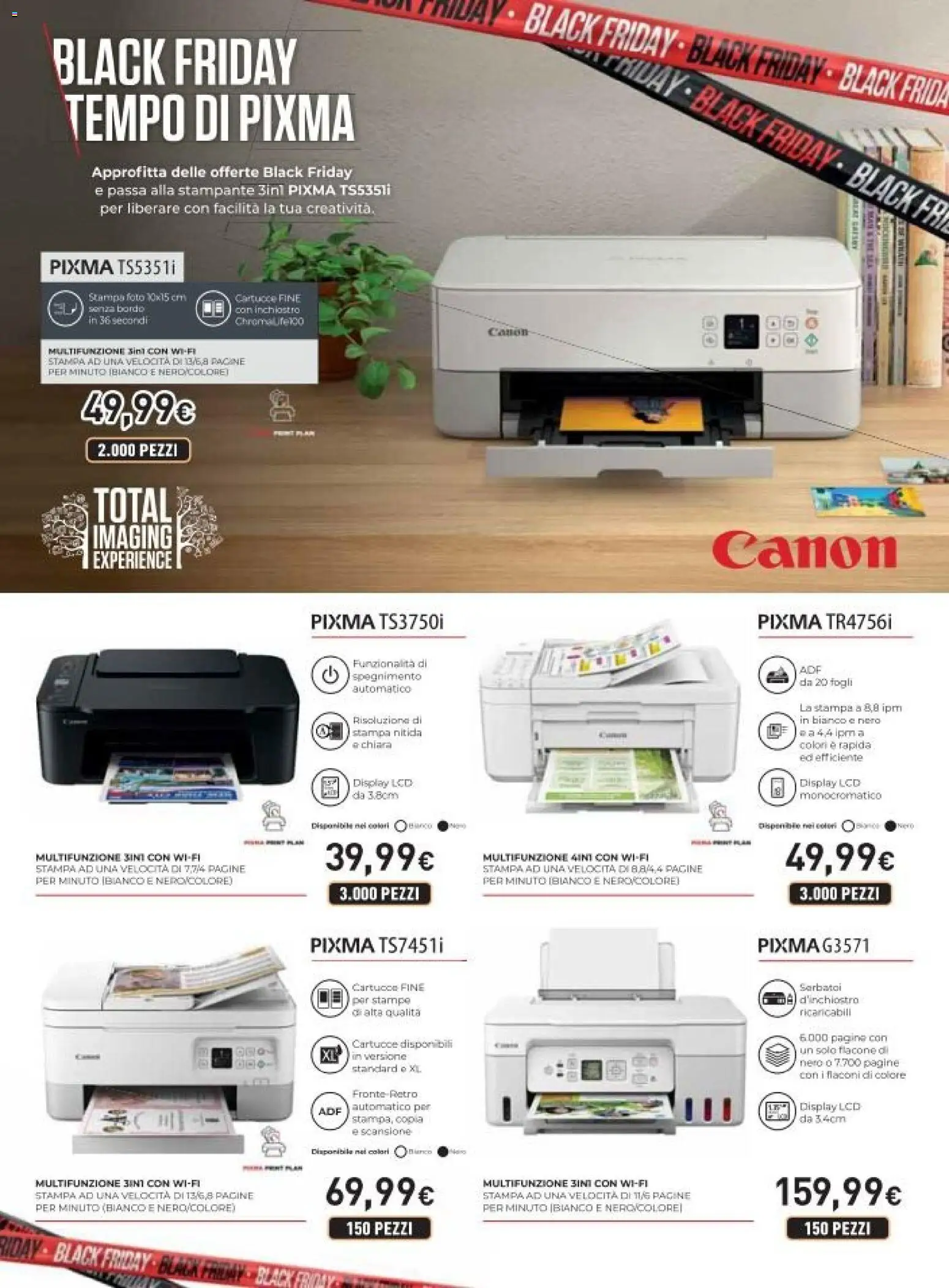 Volantino Unieuro del 26.11.2025 | Pagina: 45 | Prodotti: Stampante, Stampa