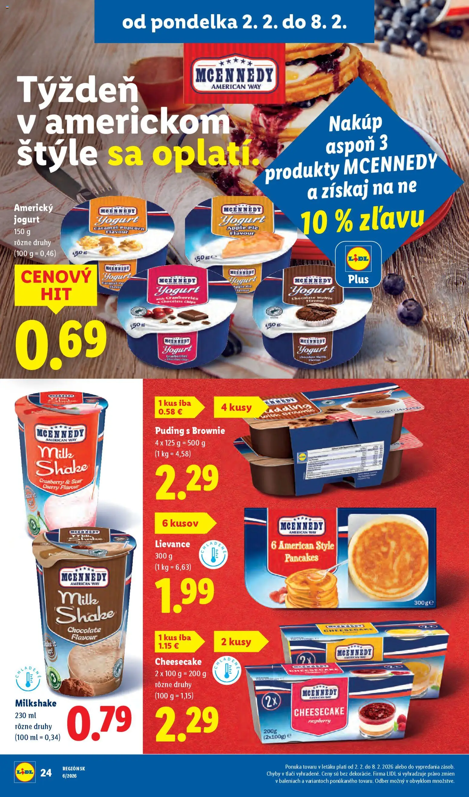 Nové Lidl akcie – leták je platný od 02.02.2026 | Strana: 28 | Produkty: Jogurt, Puding, Apple