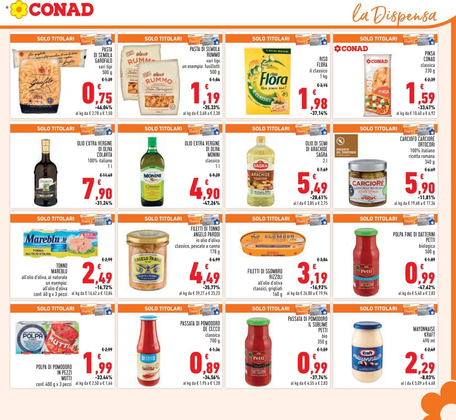 Volantino Conad del 27.12.2025 | Pagina: 11 | Prodotti: Riso, Olio, Olive, Mutti