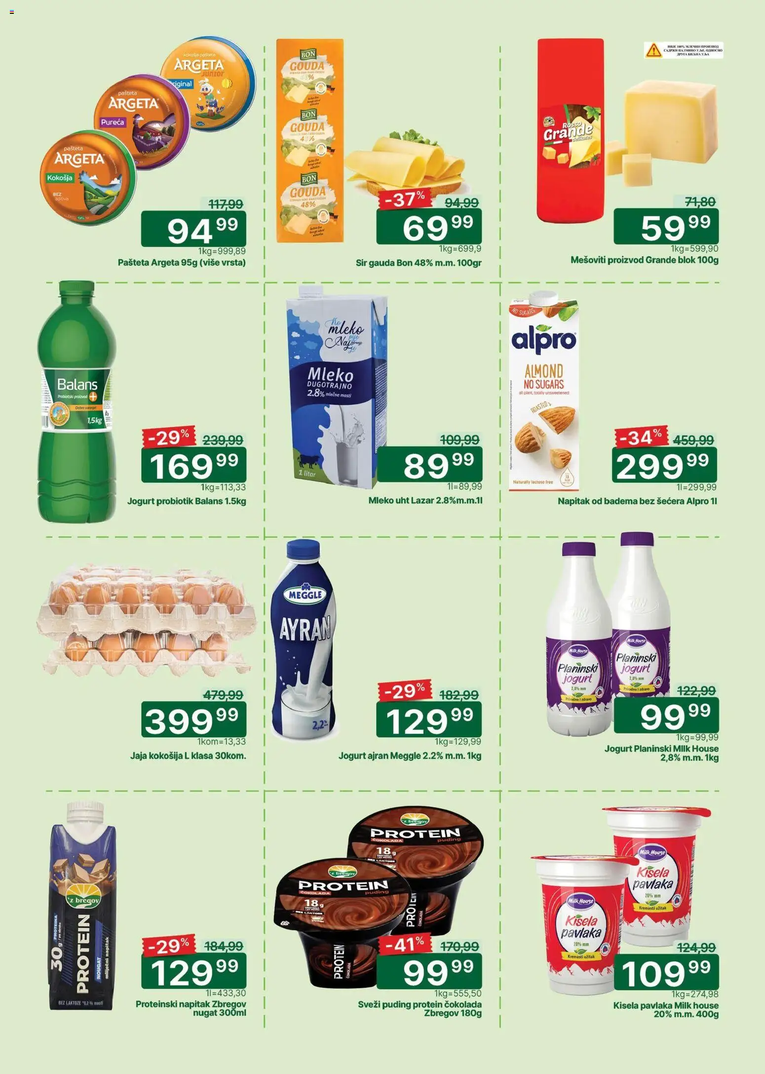 Univerexport katalog - važi od 02.04.2026 | Strana: 3 | Proizvode: Puding, Alpro, Mleko, Jogurt