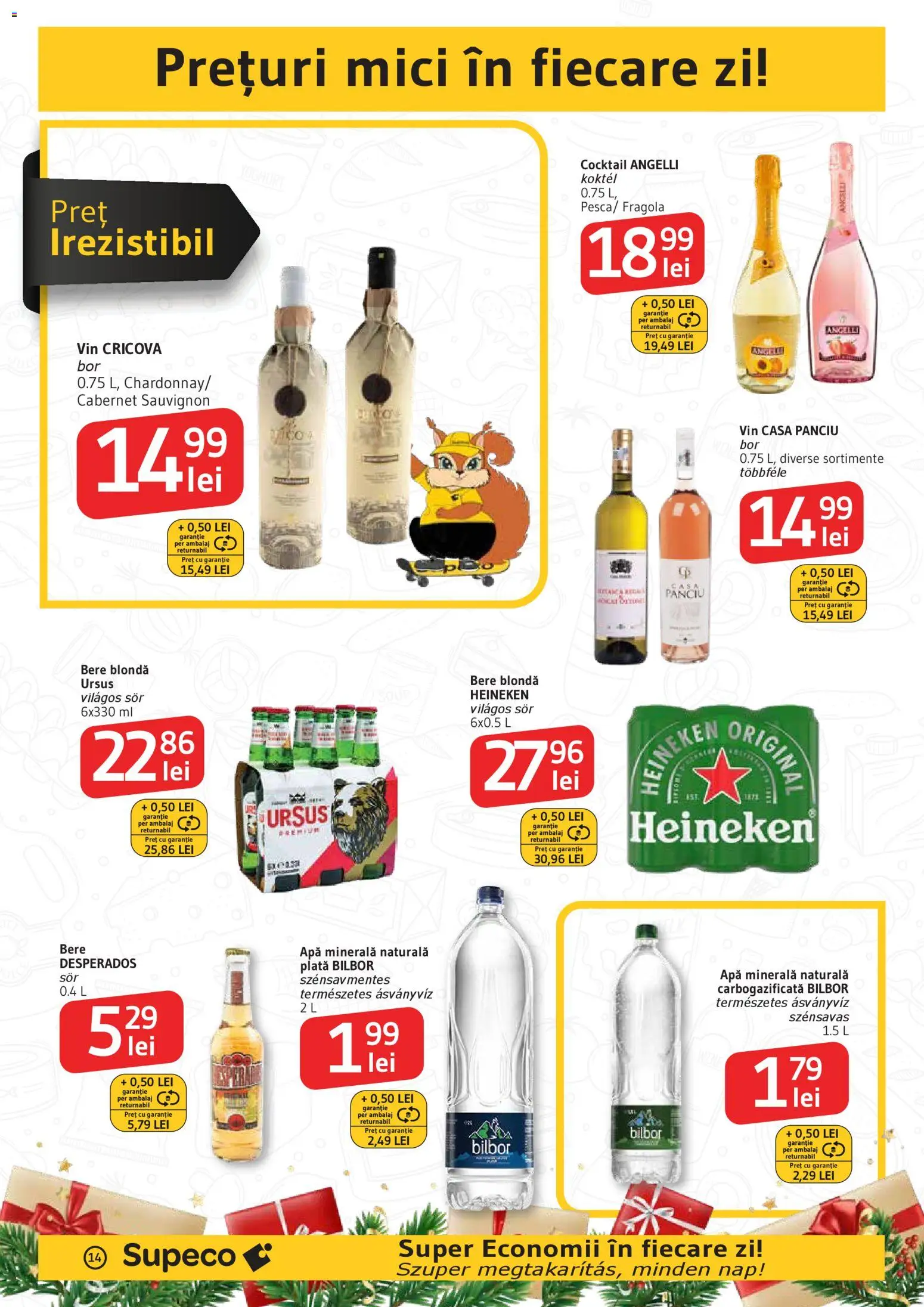 Noul catalog Supeco – valabil de la 11.12.2025 | Pagină: 14 | Produse: Yazı tahtası kalemi, Mici, Vin, Bere