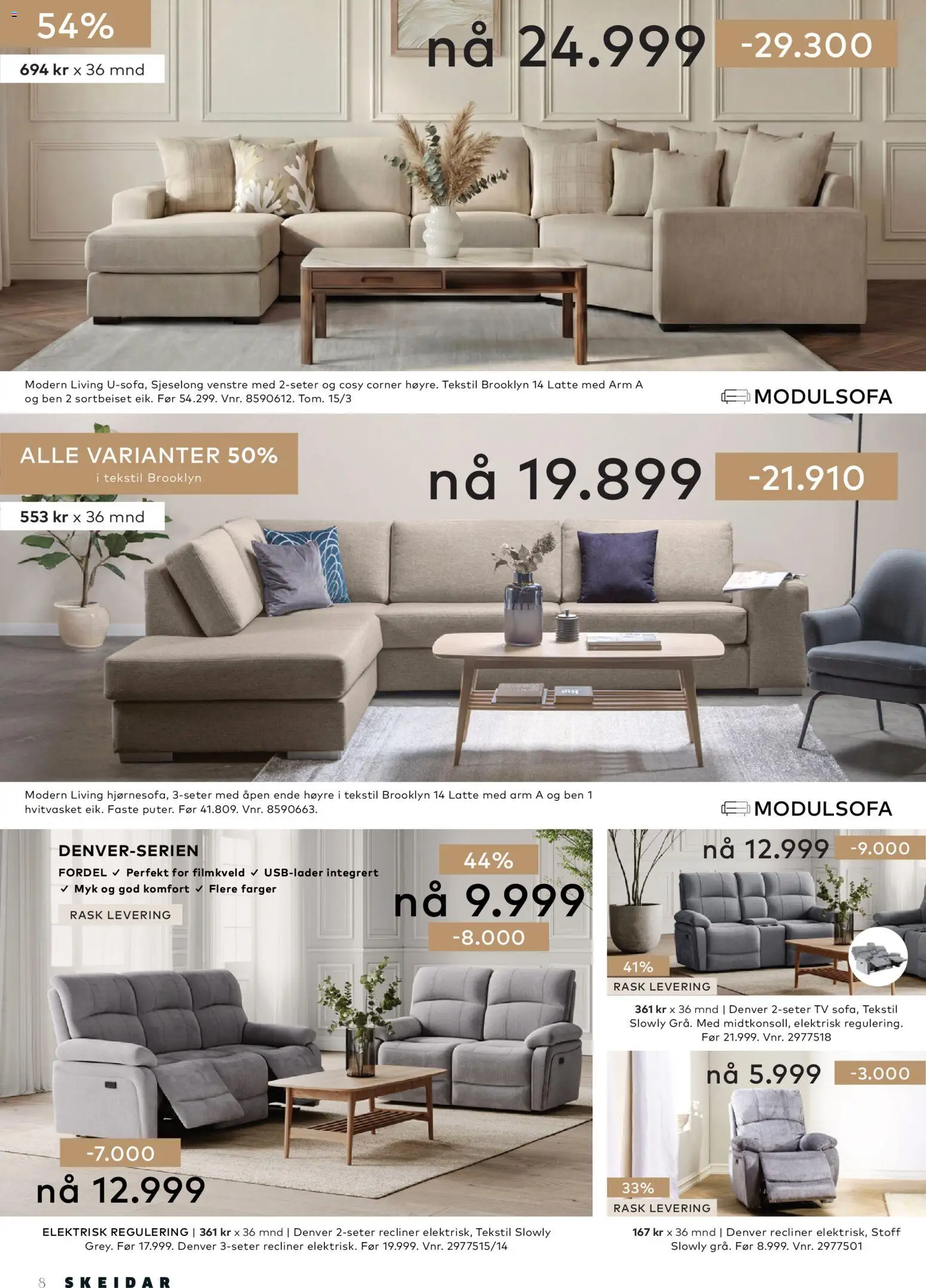 {H1} | Side: 8 | Produkter: Tv, Суміш дитяча, Sjeselong