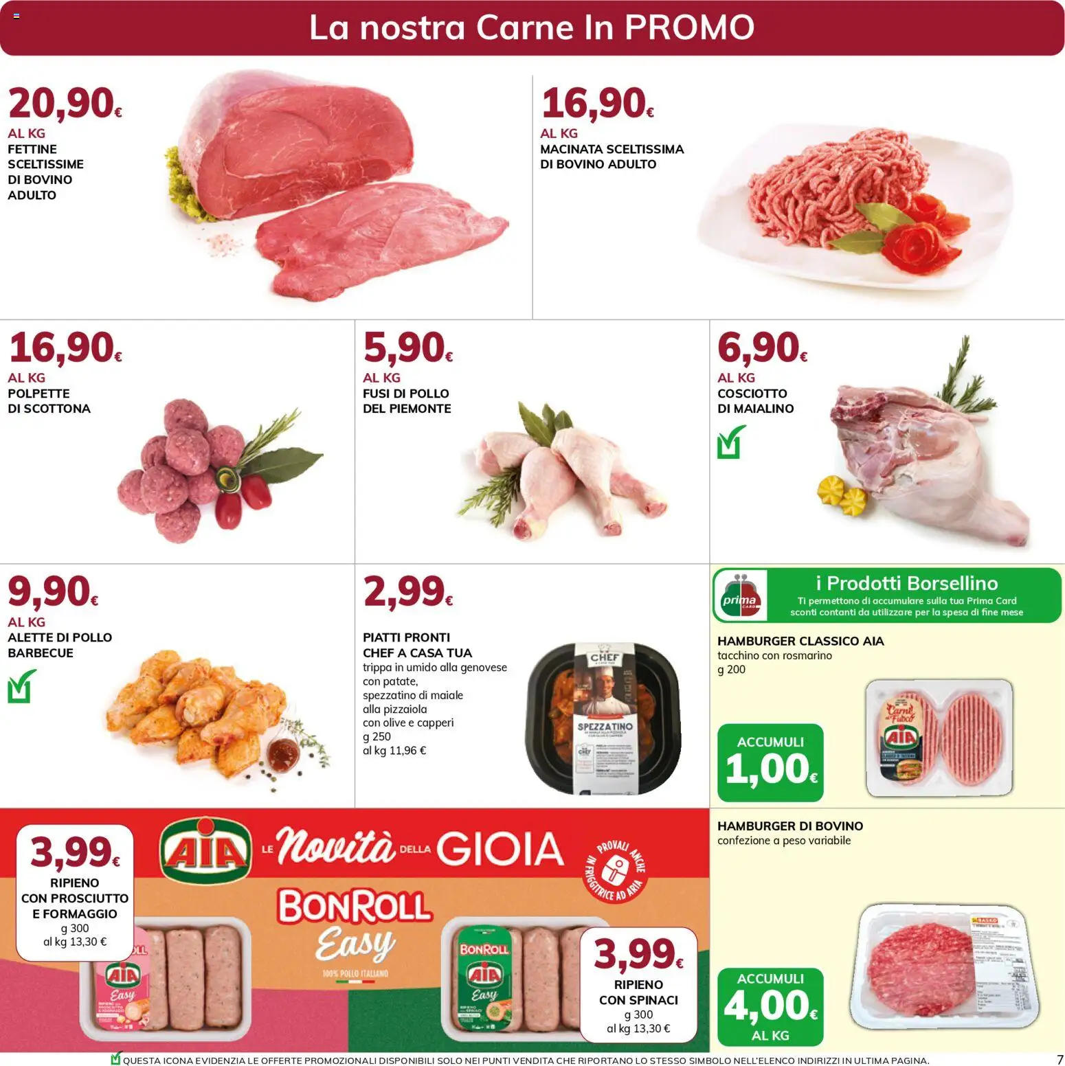 Volantino Basko del 24.02.2026 | Pagina: 7 | Prodotti: Bovino, Formaggio, Olive, Spinaci