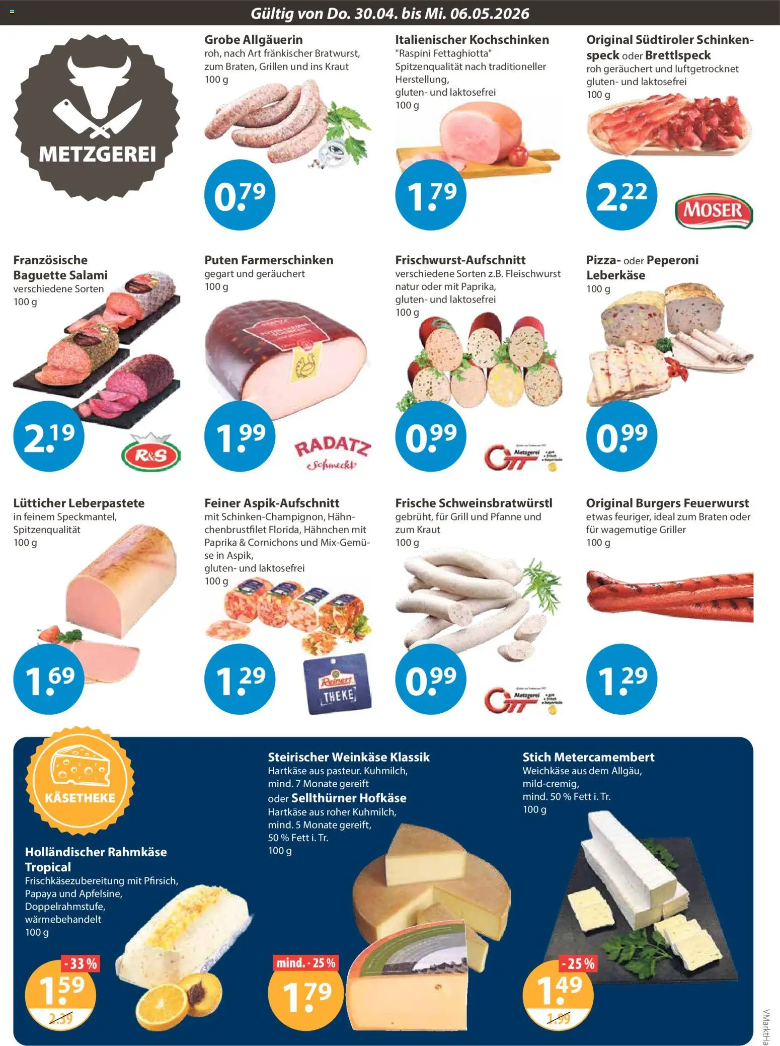V-Markt Angebote – gültig ab 30.04.2026 | Seite: 2 | Produkte: Grill, Theke, Schinken, Griller