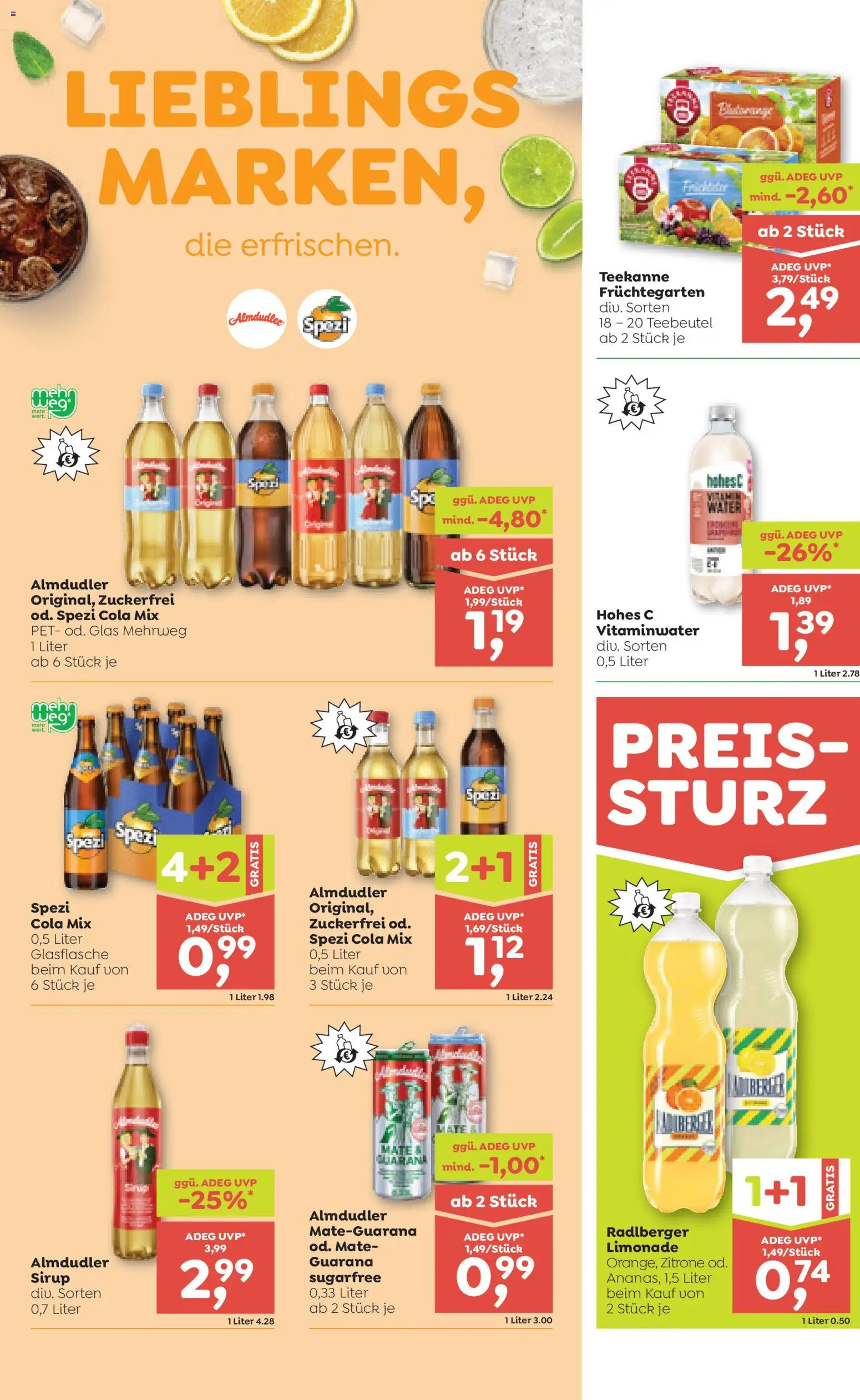 ADEG Flugblatt gültig ab 09.04.2026 | Seite: 8 | Produkte: Zitrone