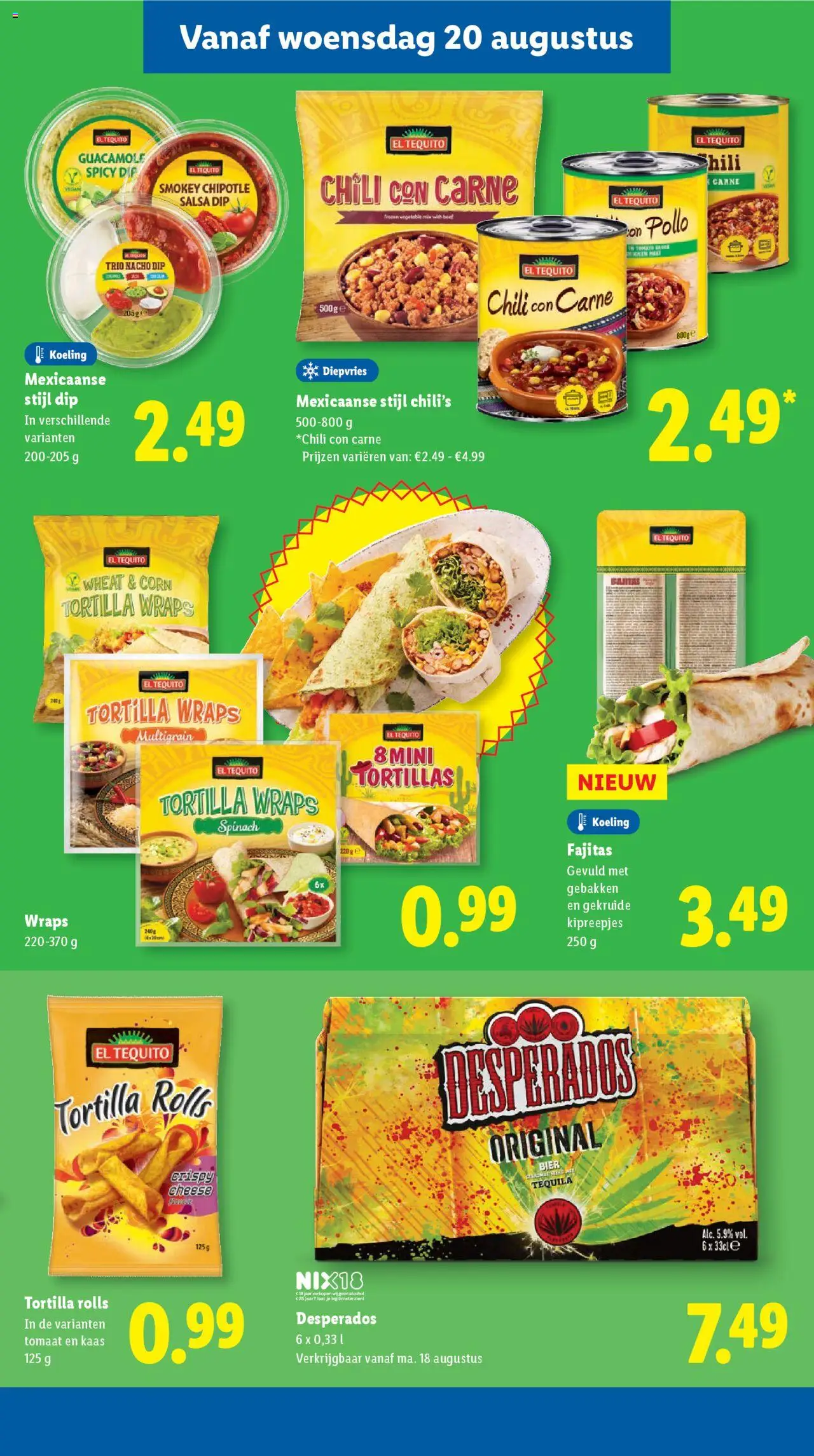  | Pagina: 22 | Producten: Tomaat, Bier, Borjúlábszár, Tortilla